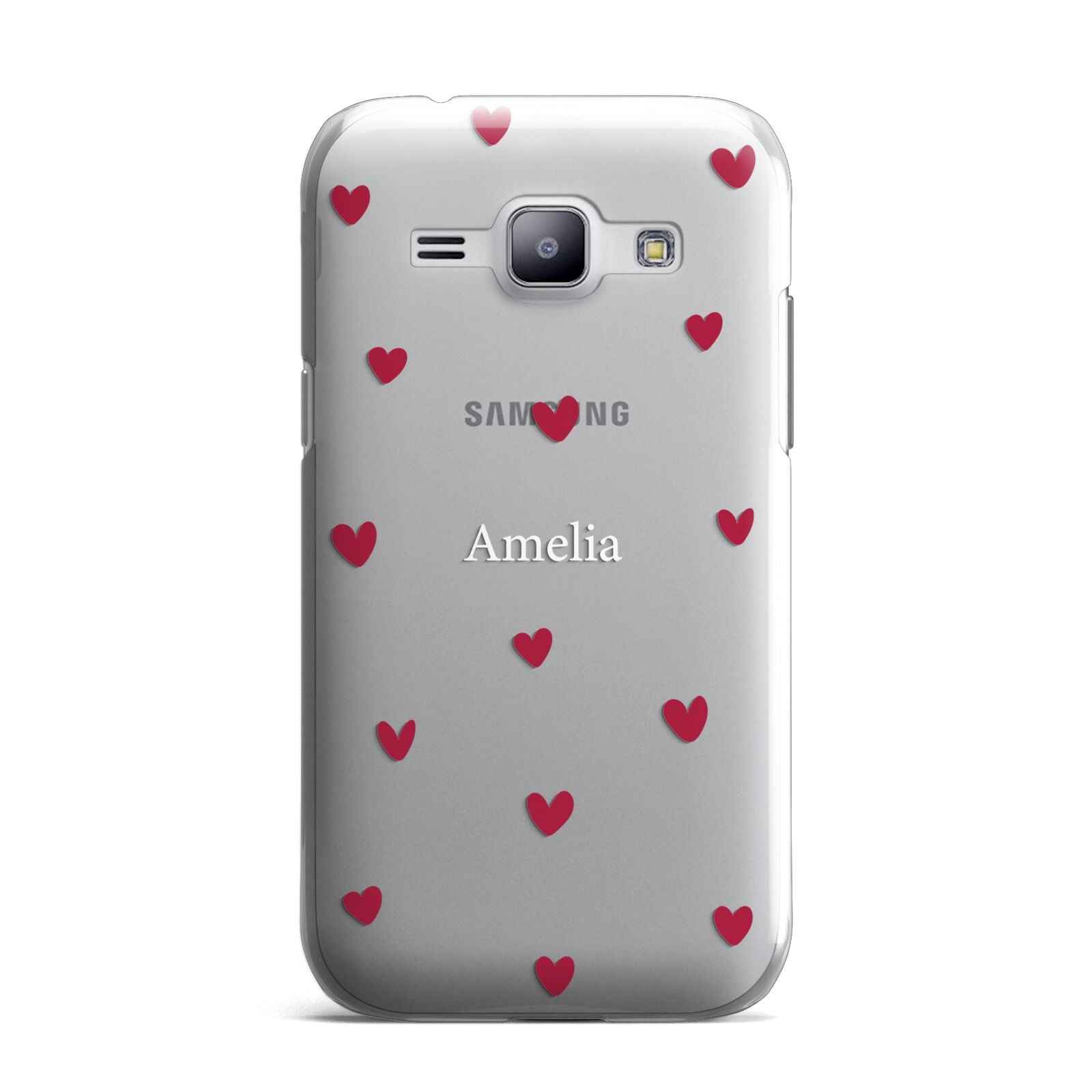 Custom Hearts Name Samsung Galaxy J1 2015 Case