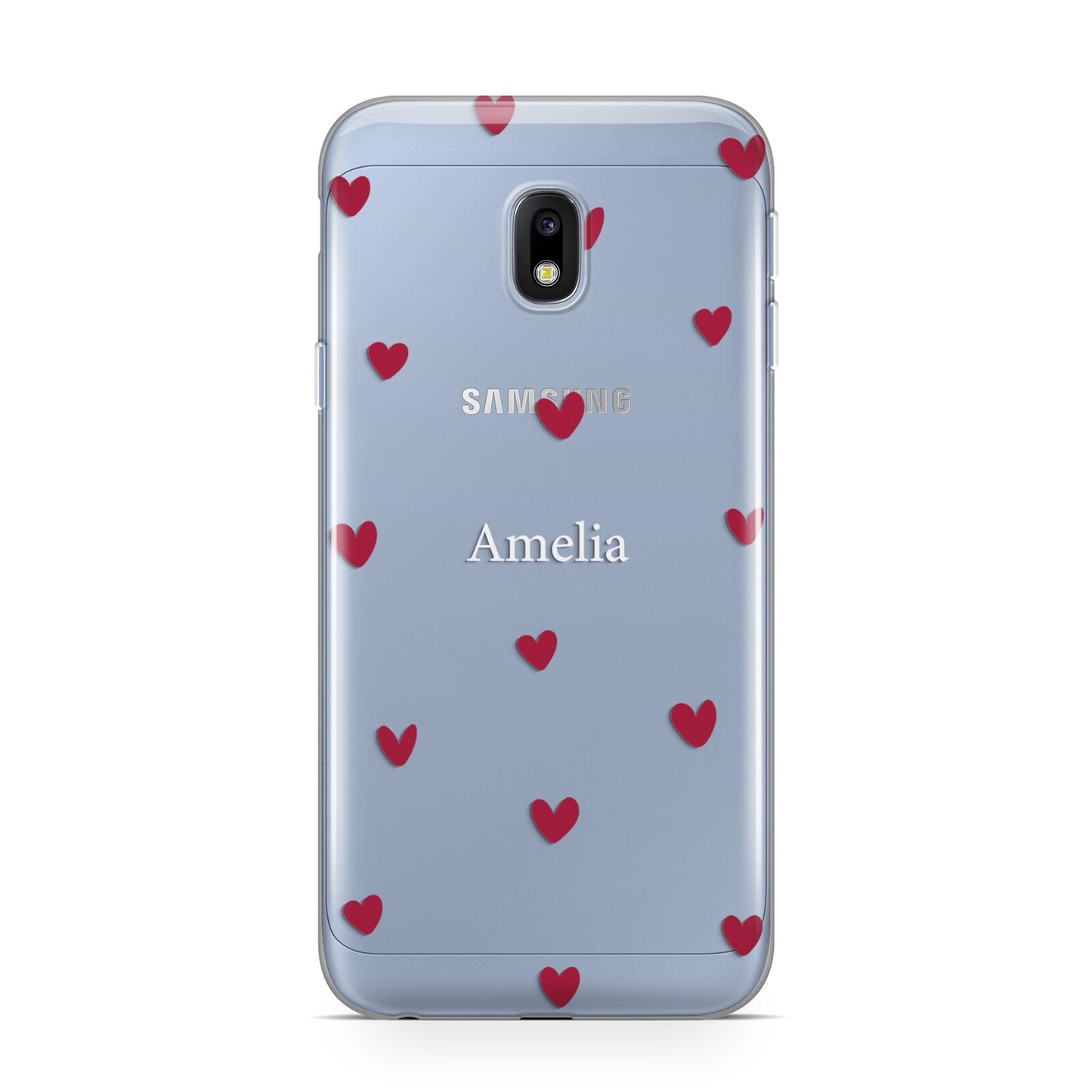 Custom Hearts Name Samsung Galaxy J3 2017 Case