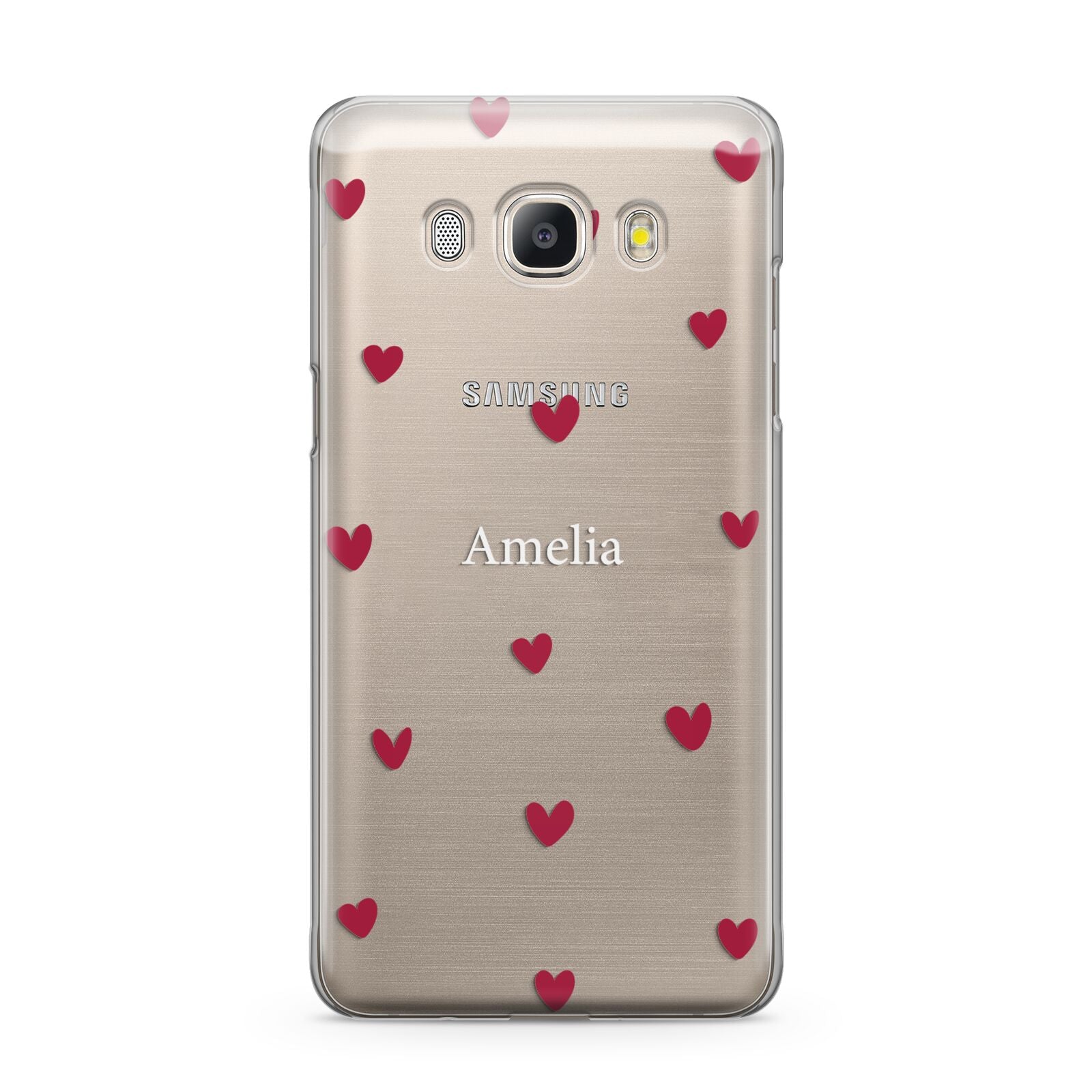 Custom Hearts Name Samsung Galaxy J5 2016 Case