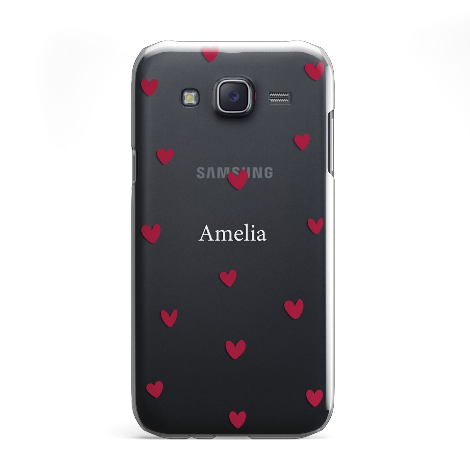 Custom Hearts Name Samsung Galaxy J5 Case