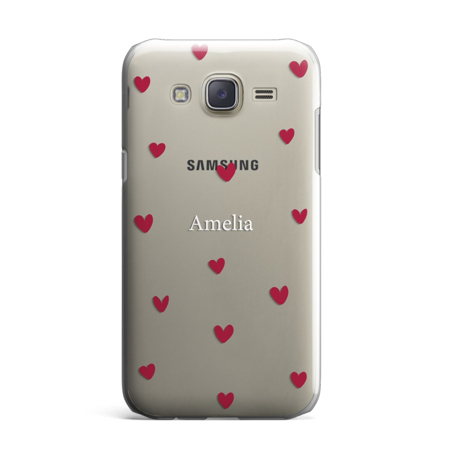 Custom Hearts Name Samsung Galaxy J7 Case