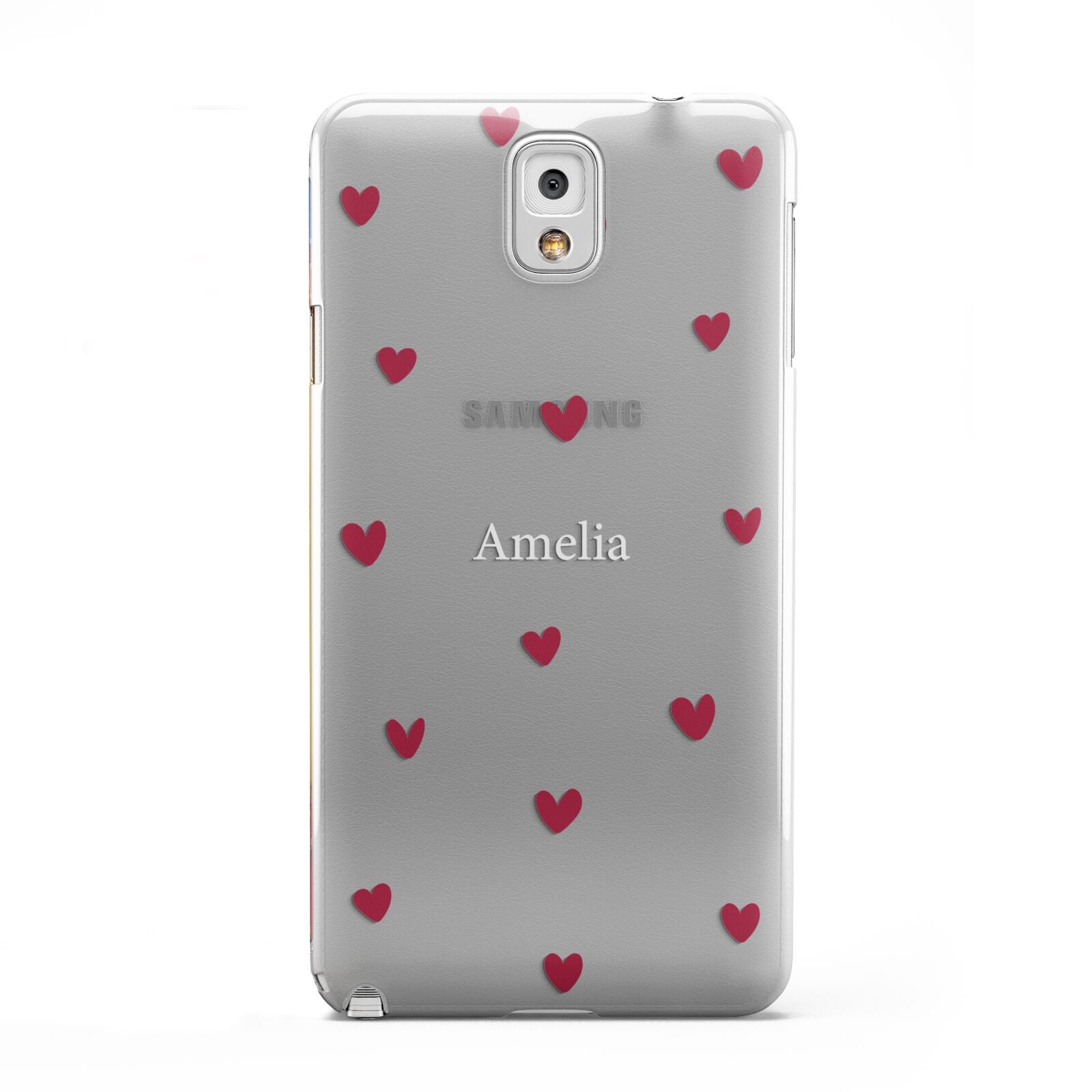 Custom Hearts Name Samsung Galaxy Note 3 Case