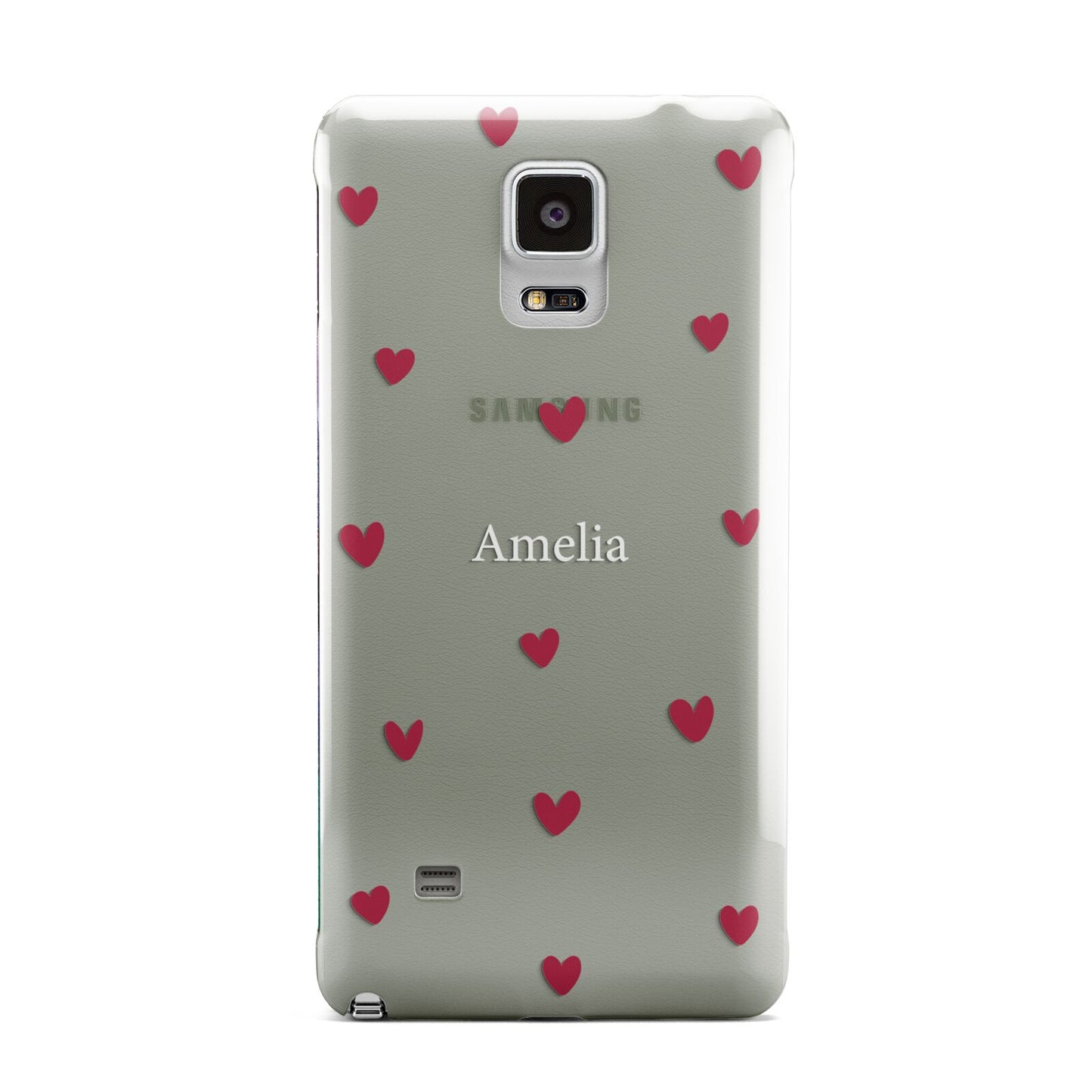 Custom Hearts Name Samsung Galaxy Note 4 Case