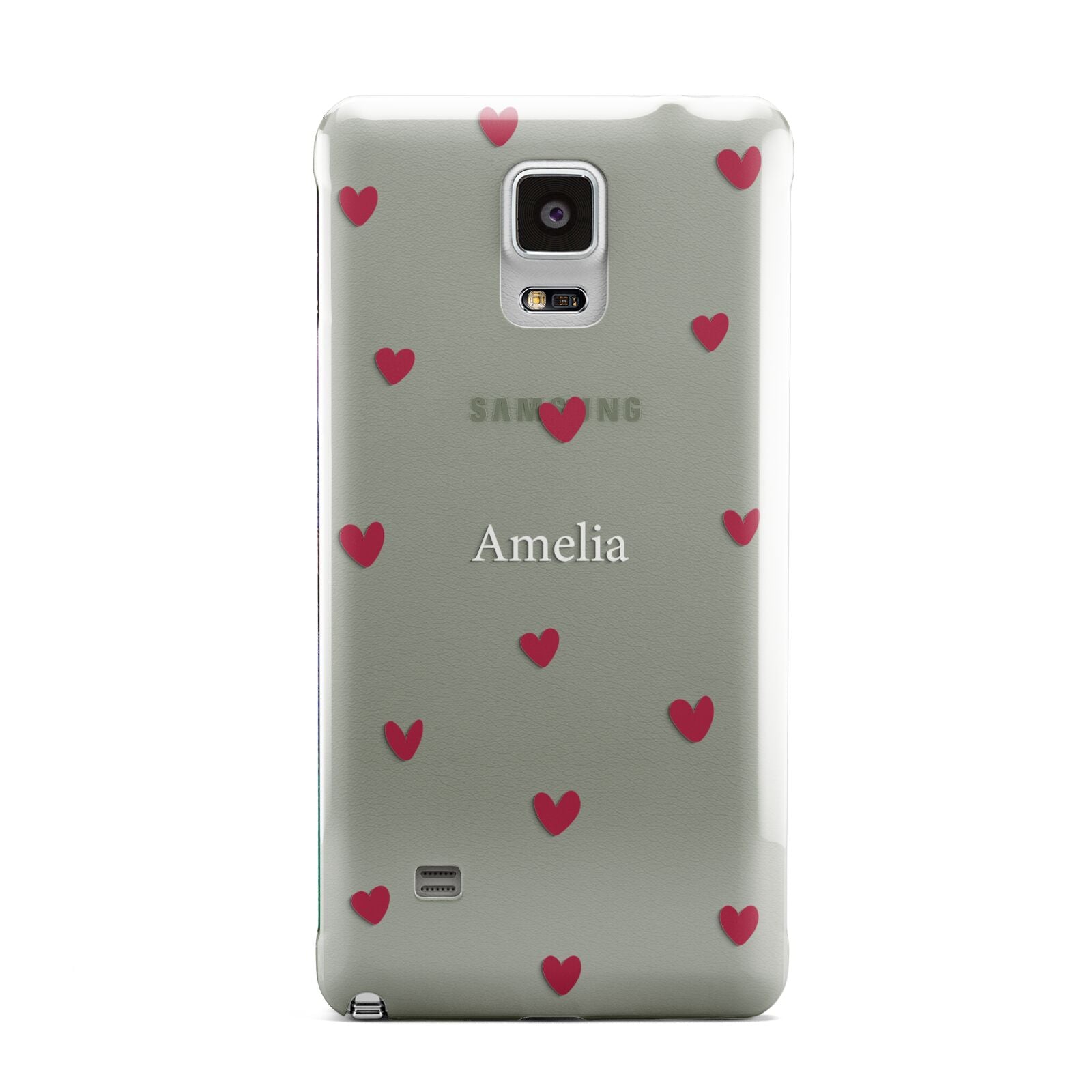 Custom Hearts Name Samsung Galaxy Note 4 Case