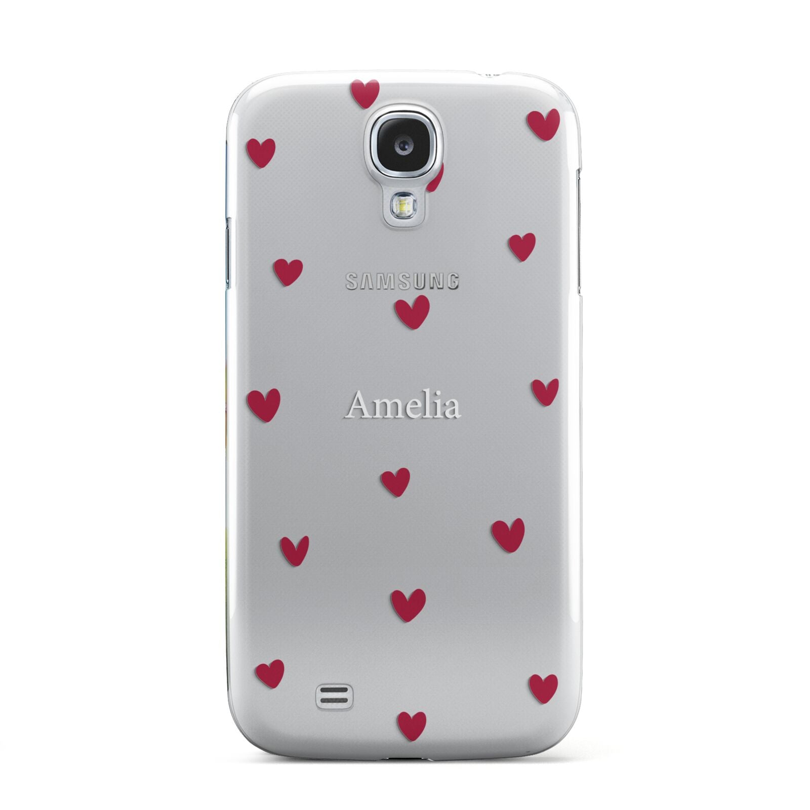 Custom Hearts Name Samsung Galaxy S4 Case