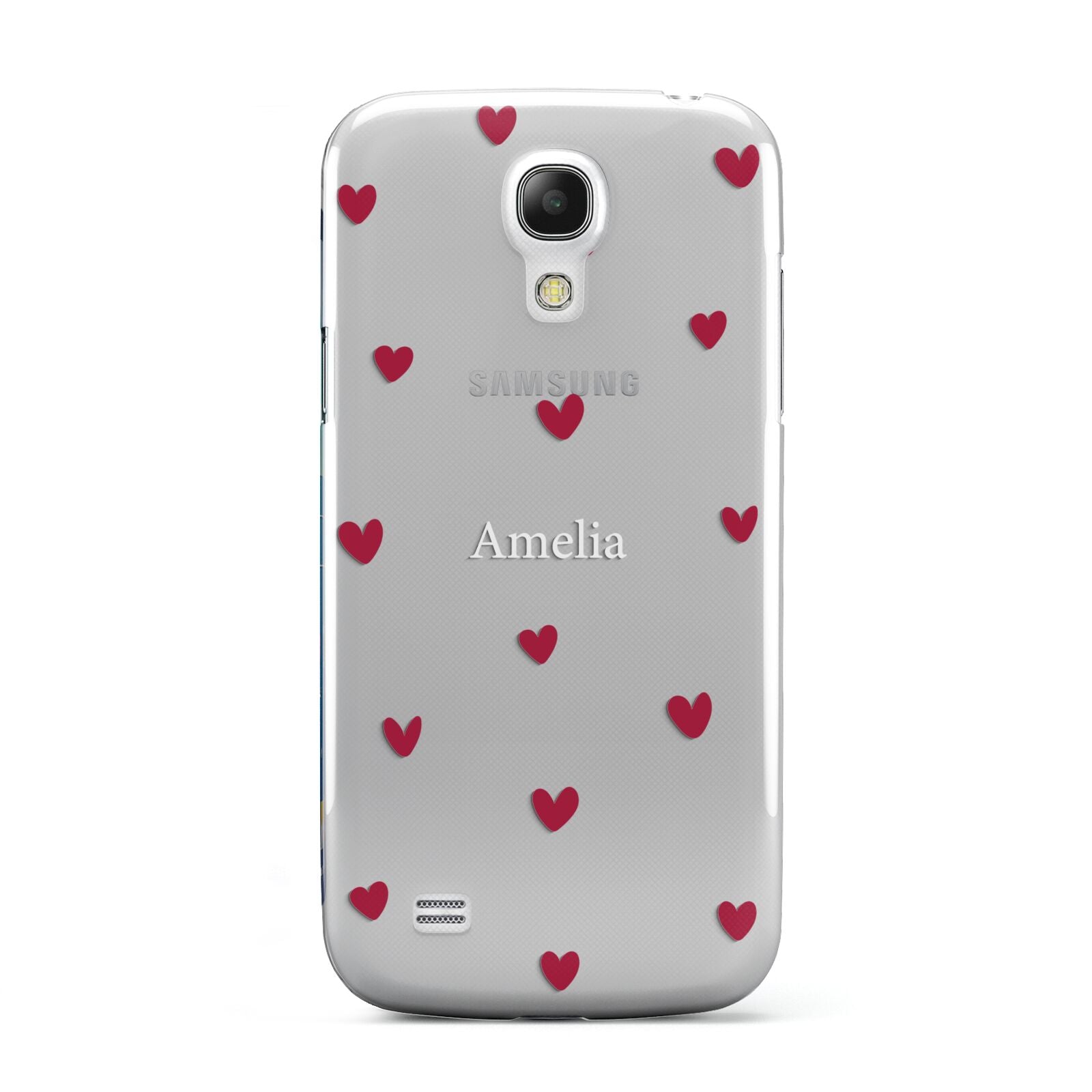 Custom Hearts Name Samsung Galaxy S4 Mini Case