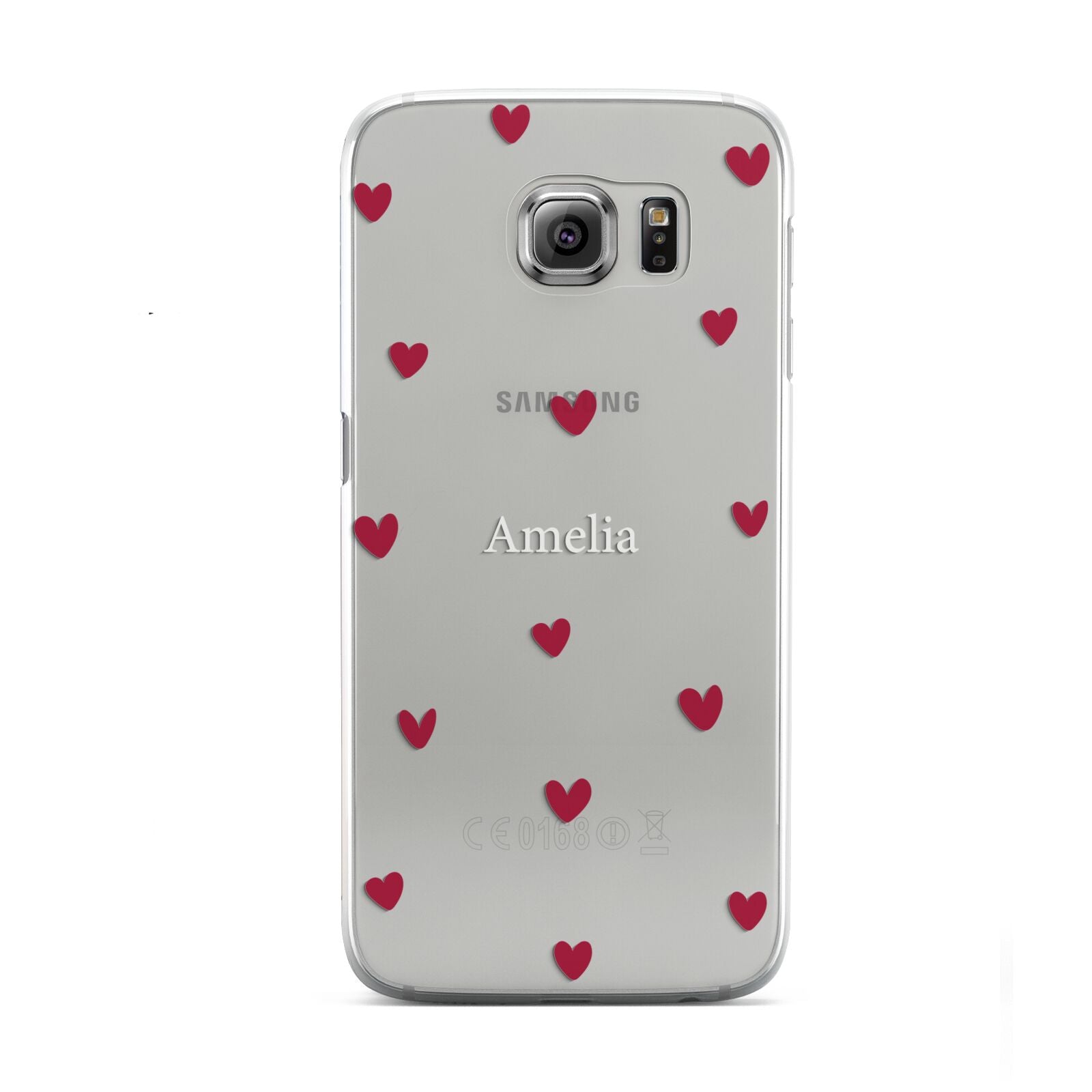 Custom Hearts Name Samsung Galaxy S6 Case