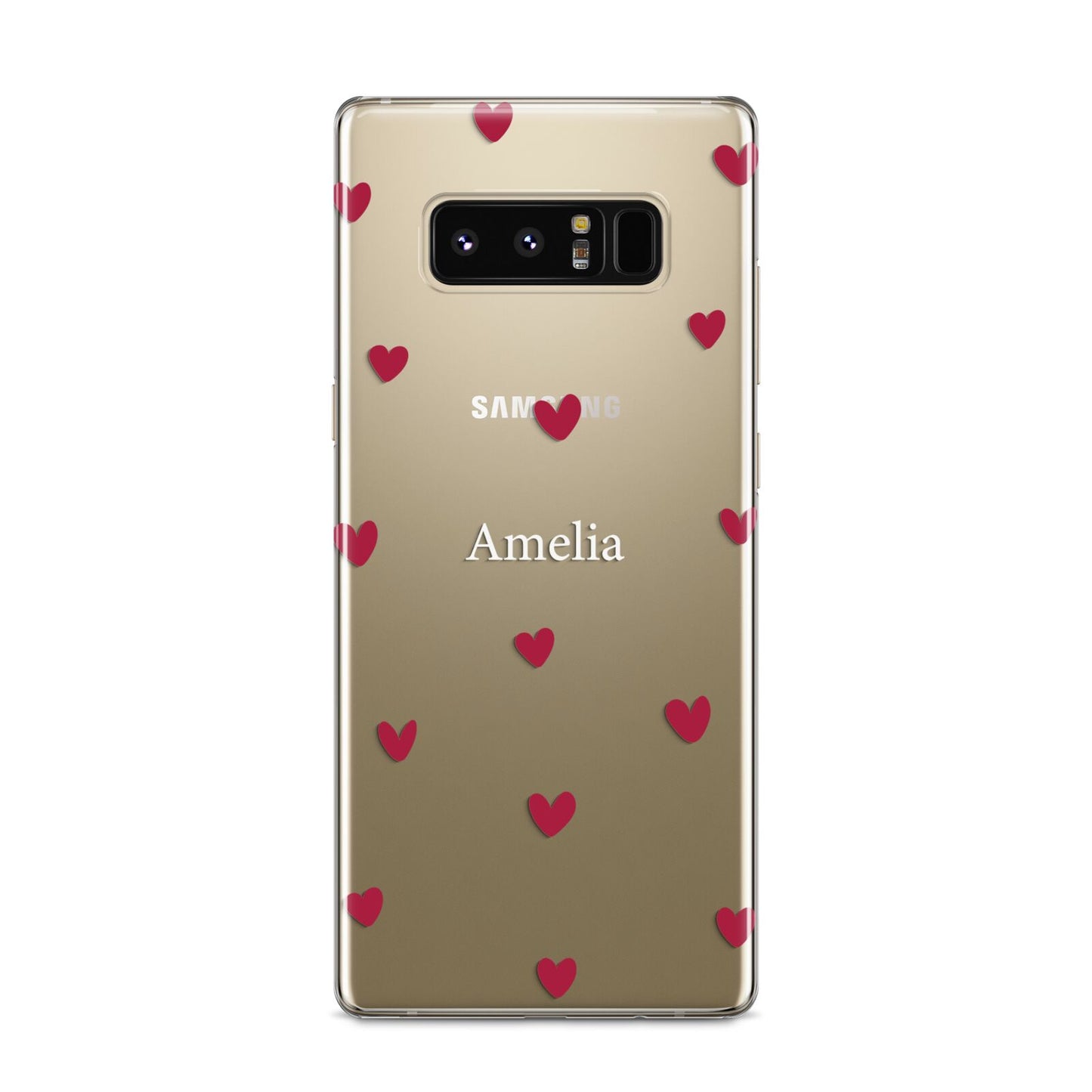 Custom Hearts Name Samsung Galaxy S8 Case