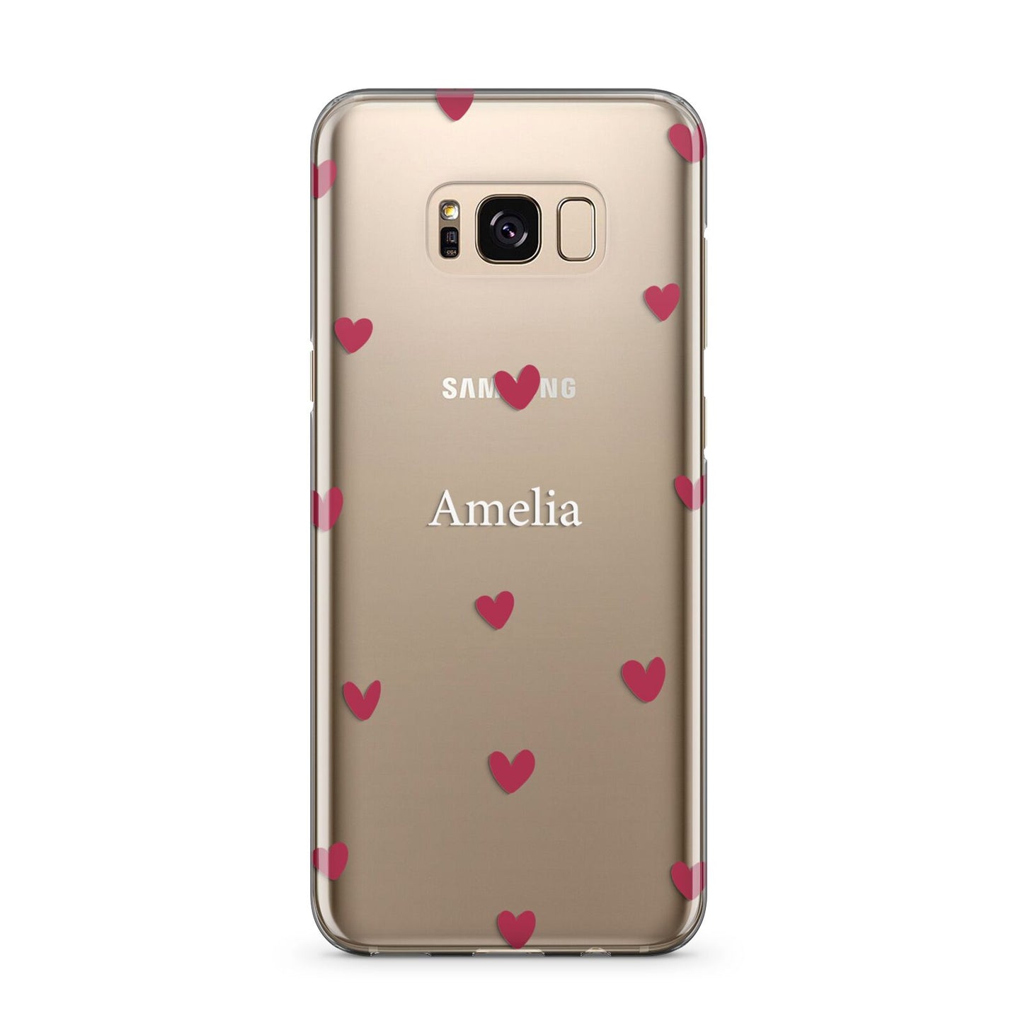 Custom Hearts Name Samsung Galaxy S8 Plus Case