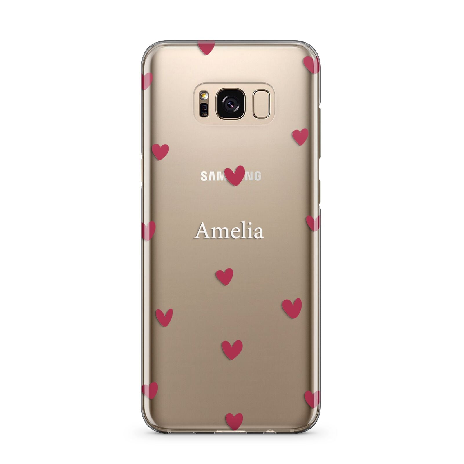 Custom Hearts Name Samsung Galaxy S8 Plus Case