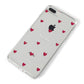 Custom Hearts Name iPhone 8 Plus Bumper Case on Silver iPhone Alternative Image