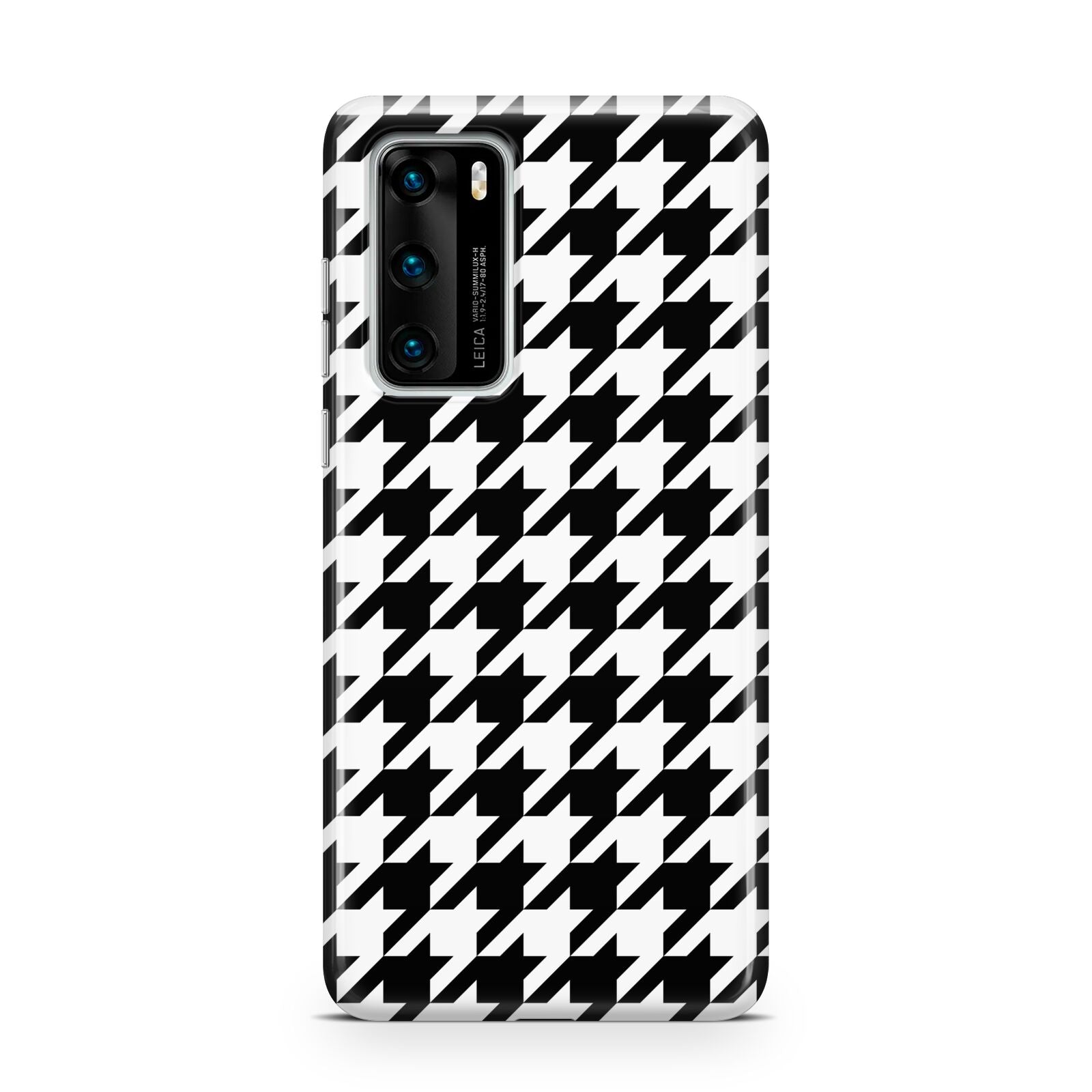 Custom Houndstooth Huawei P40 Phone Case