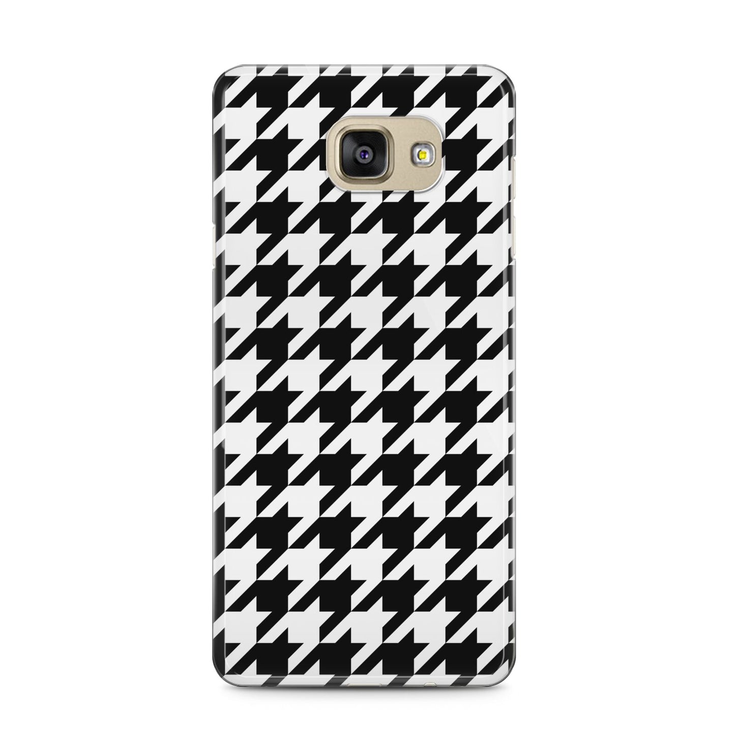 Custom Houndstooth Samsung Galaxy A5 2016 Case on gold phone