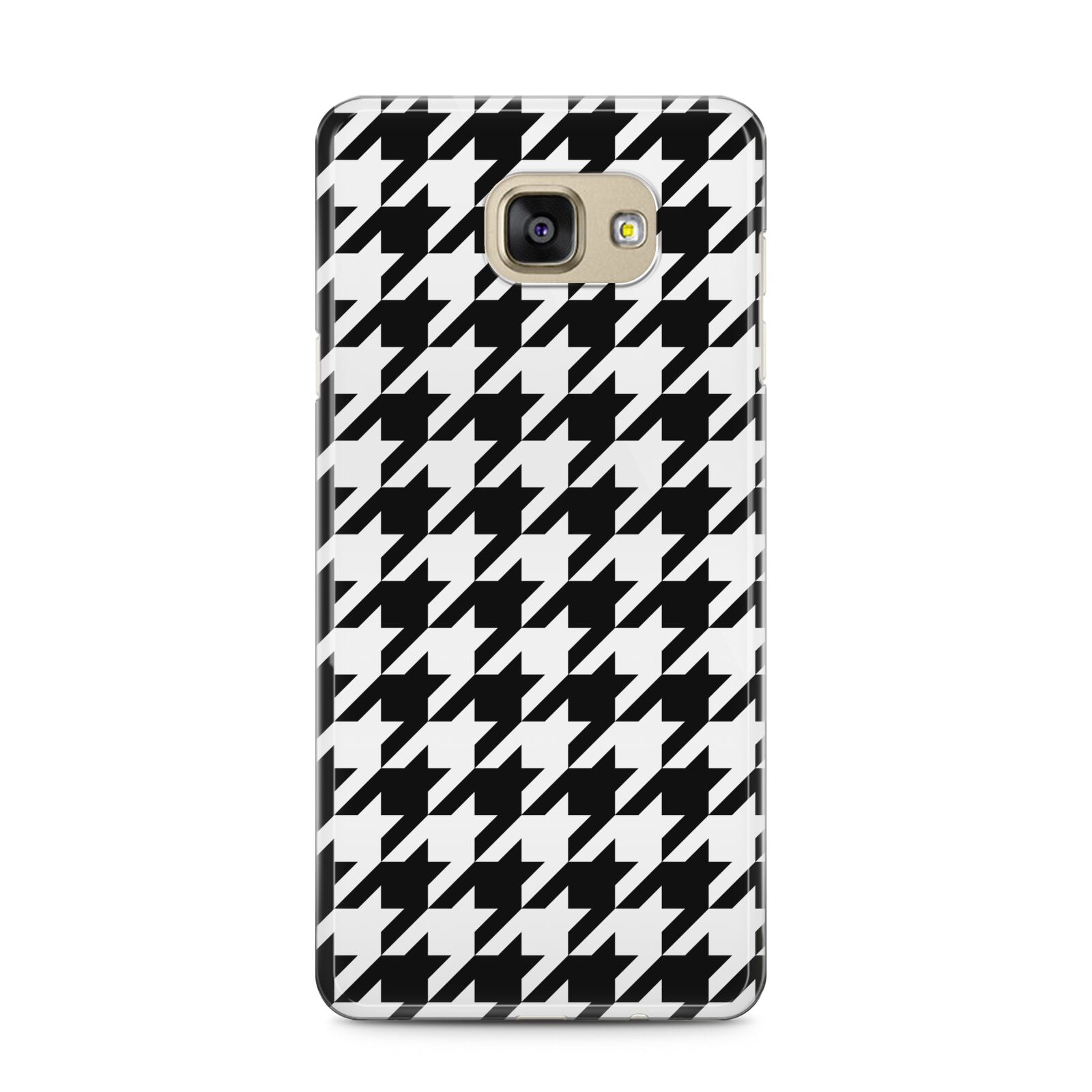 Custom Houndstooth Samsung Galaxy A5 2016 Case on gold phone