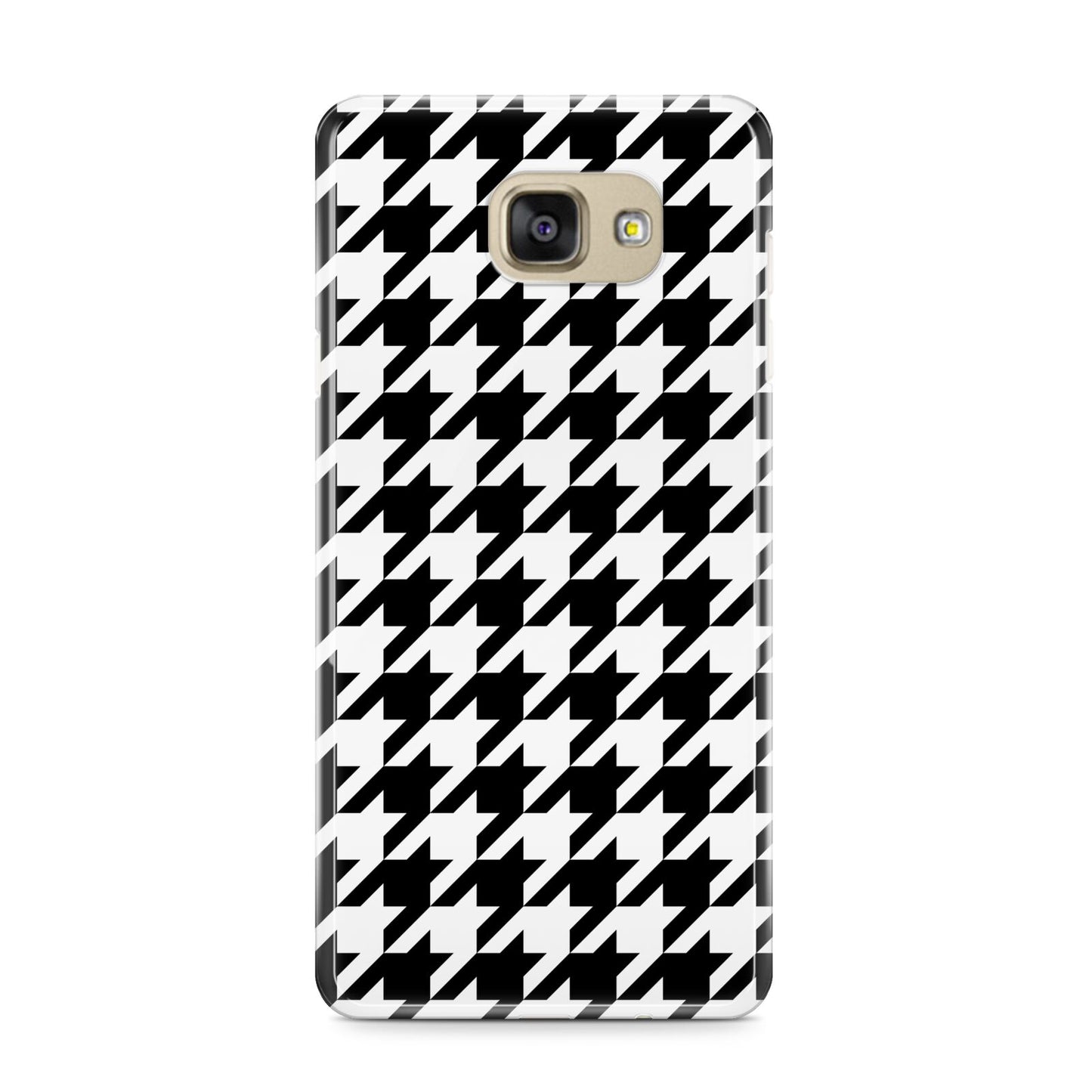 Custom Houndstooth Samsung Galaxy A9 2016 Case on gold phone