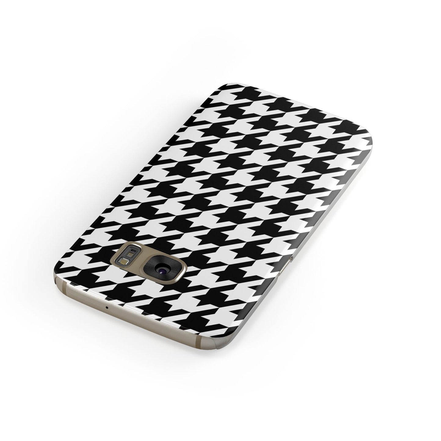 Custom Houndstooth Samsung Galaxy Case Front Close Up