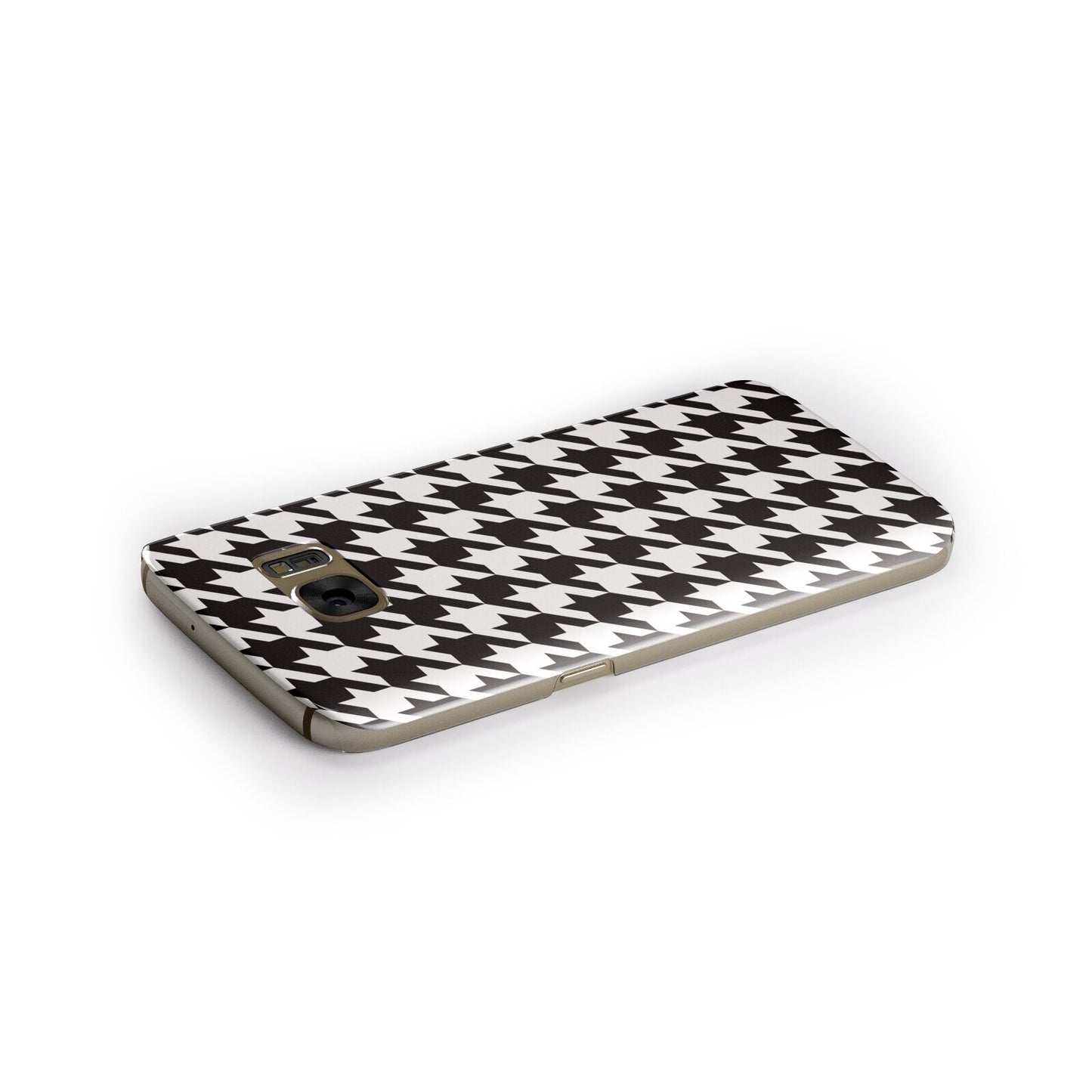 Custom Houndstooth Samsung Galaxy Case Side Close Up