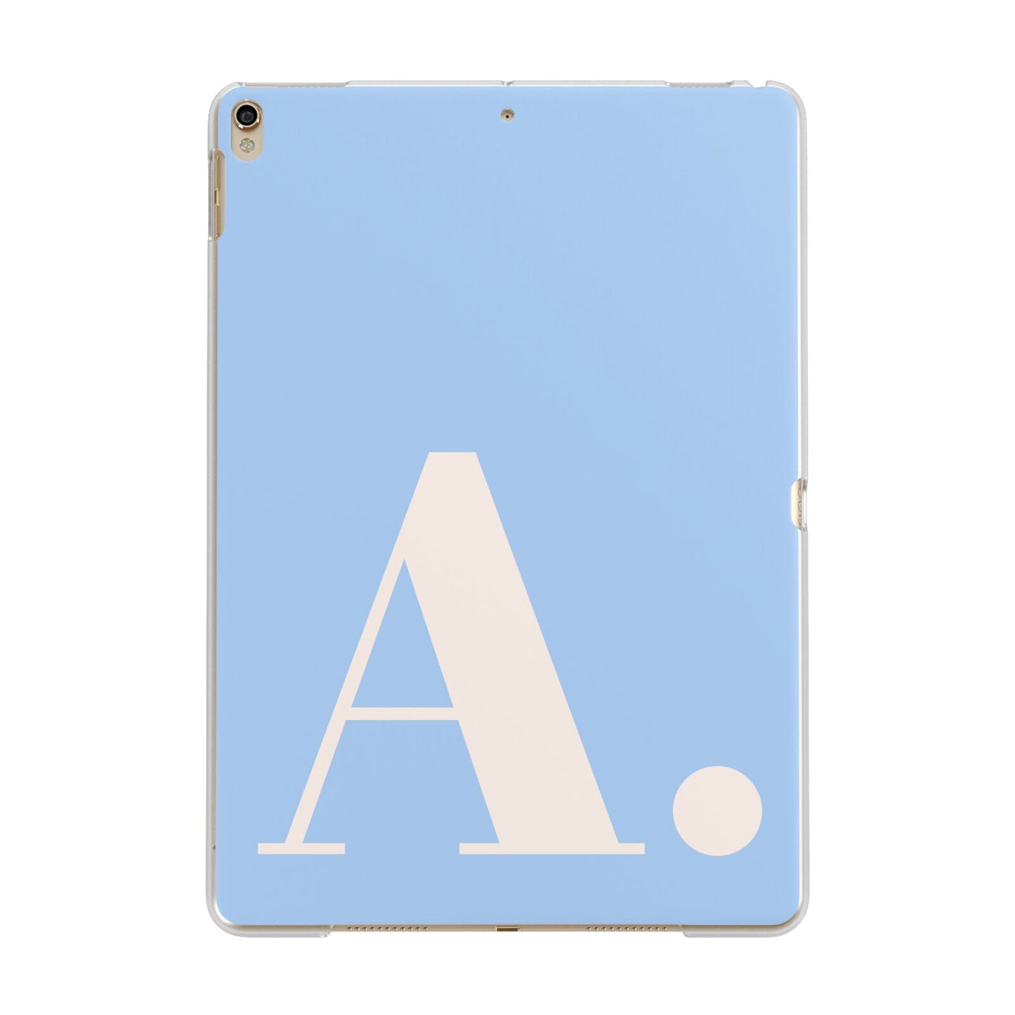 Custom Initial Apple iPad Gold Case