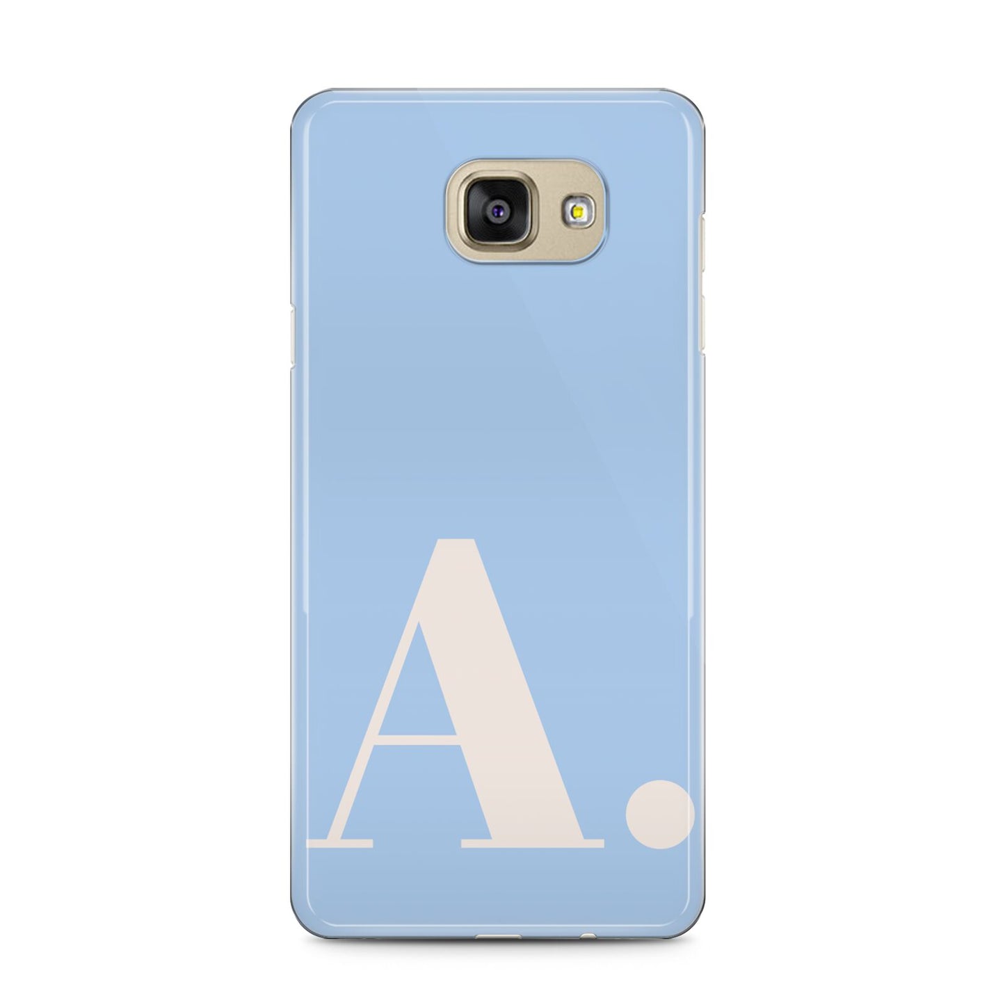 Custom Initial Samsung Galaxy A5 2016 Case on gold phone