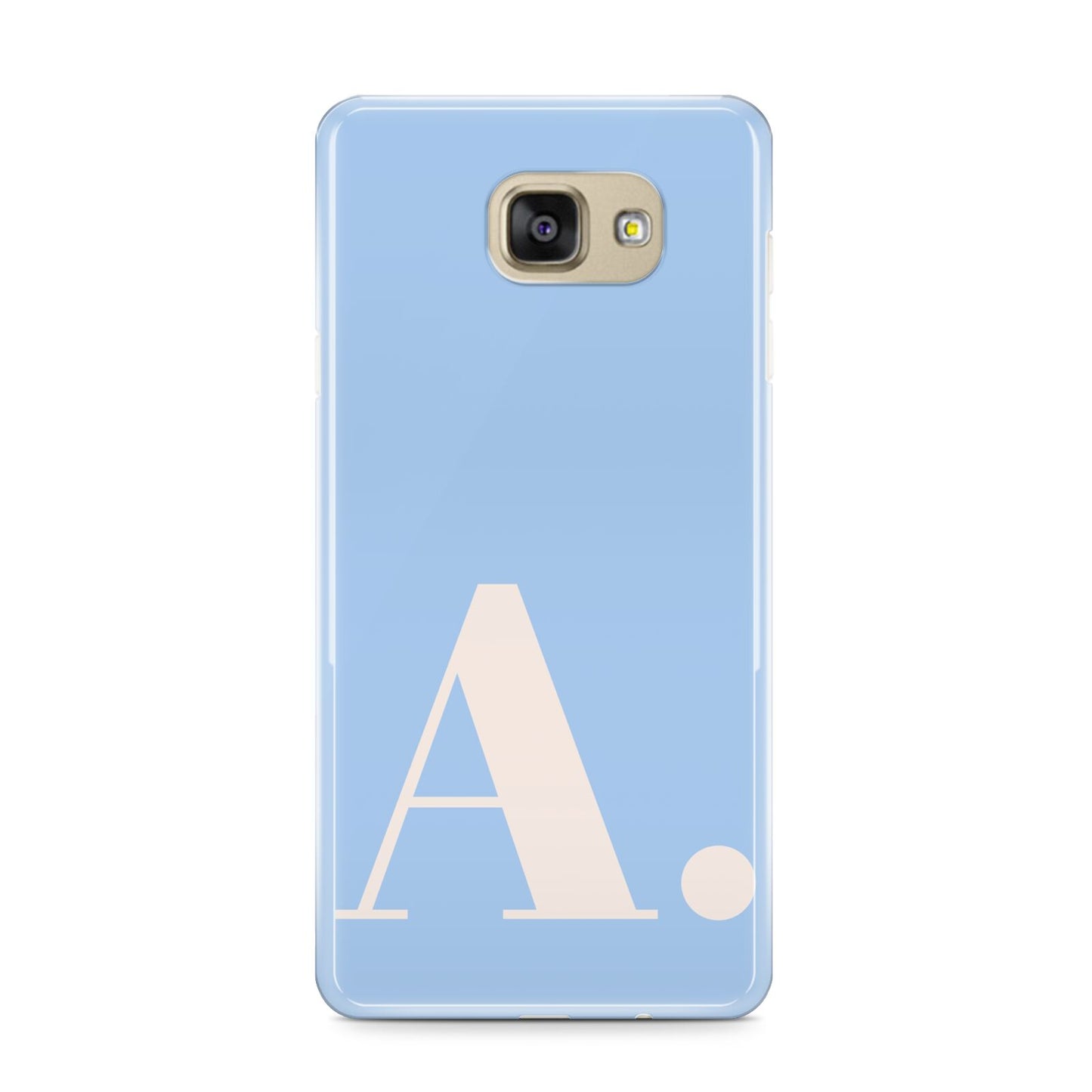 Custom Initial Samsung Galaxy A9 2016 Case on gold phone