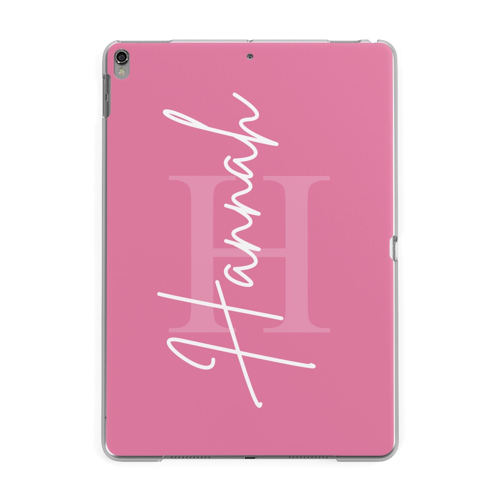 Custom Initial and Name Apple iPad Grey Case