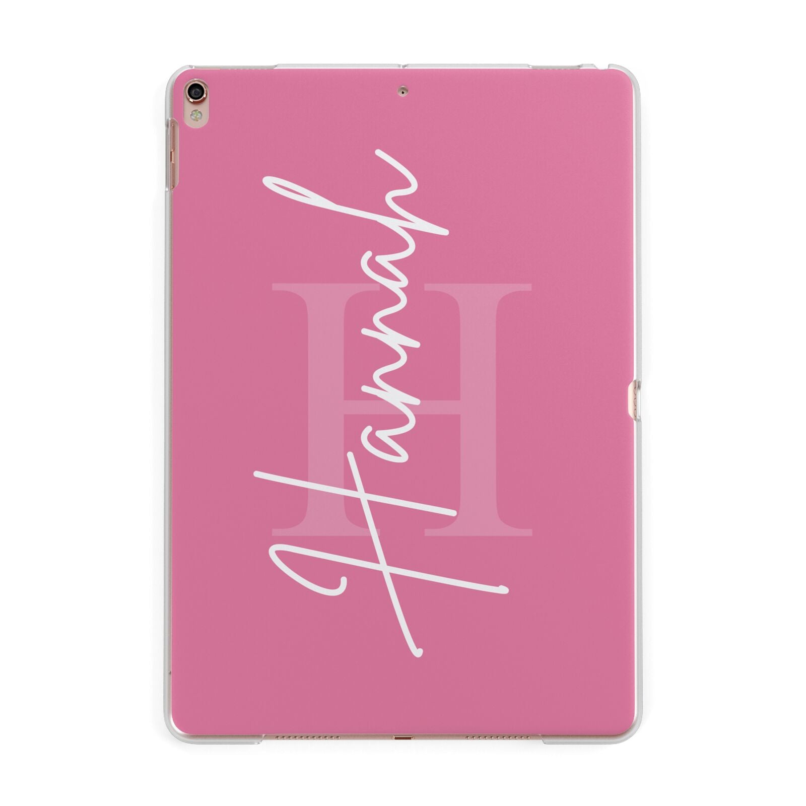 Custom Initial and Name Apple iPad Rose Gold Case