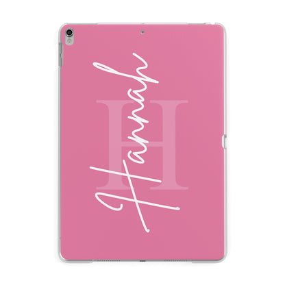 Custom Initial and Name Apple iPad Silver Case