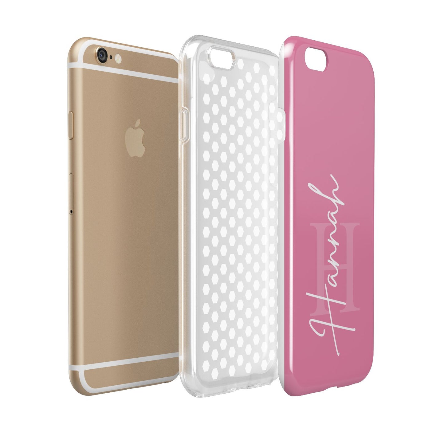 Custom Initial and Name Apple iPhone 6 3D Tough Case Expanded view