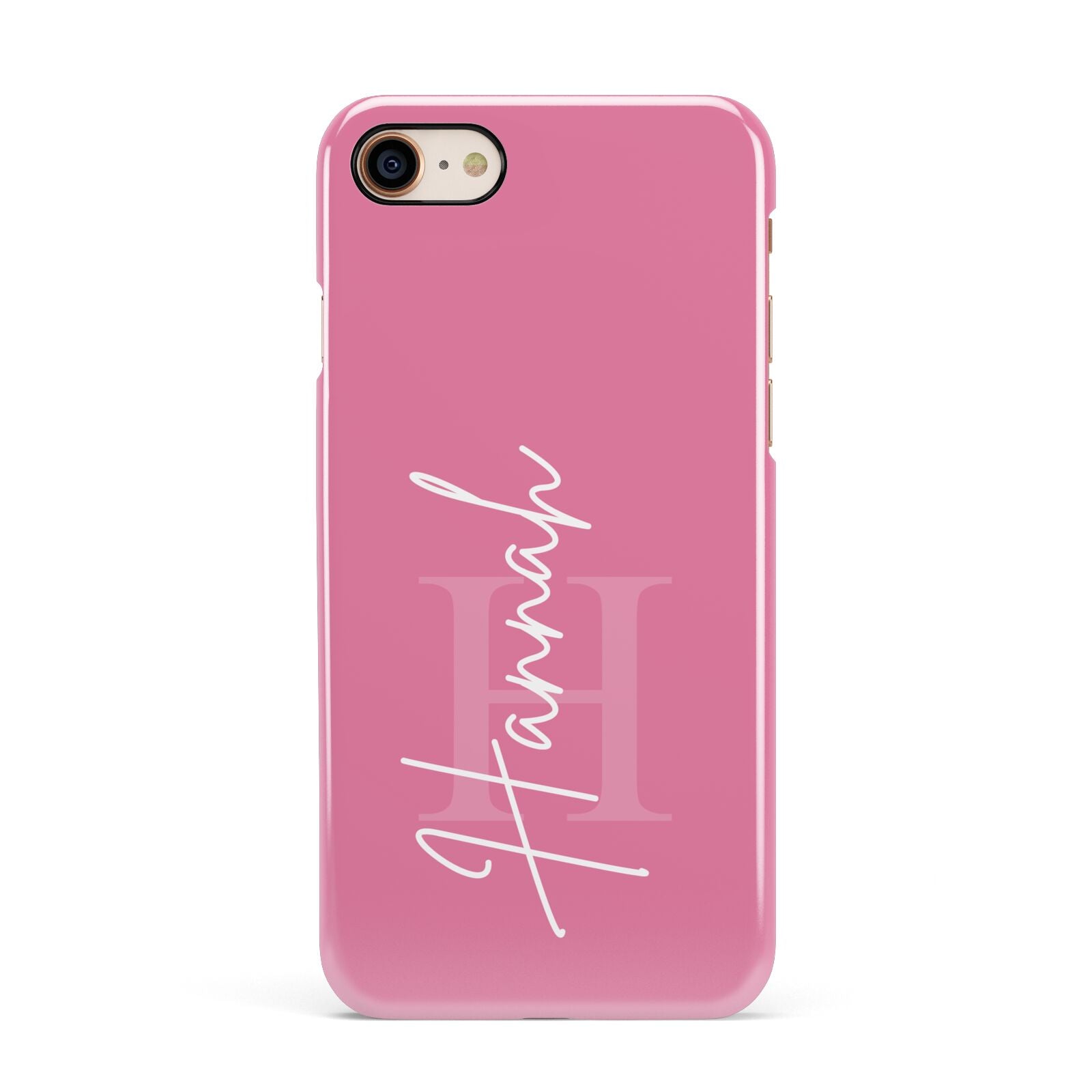 Custom Initial and Name Apple iPhone 7 8 3D Snap Case