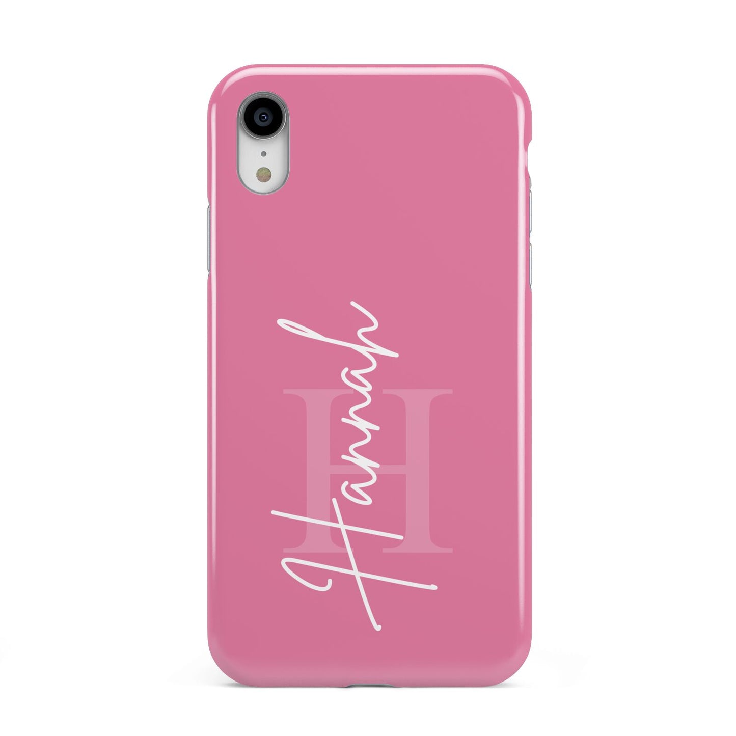 Custom Initial and Name Apple iPhone XR White 3D Tough Case