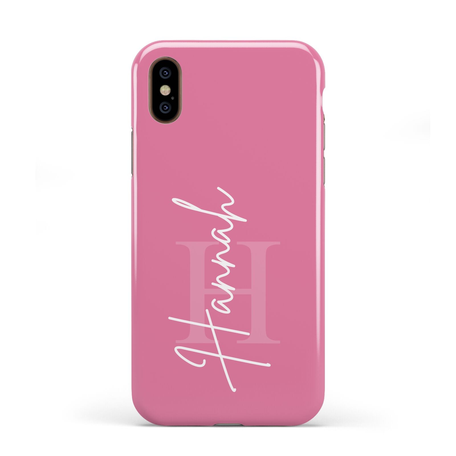 Custom Initial and Name Apple iPhone XS 3D Tough