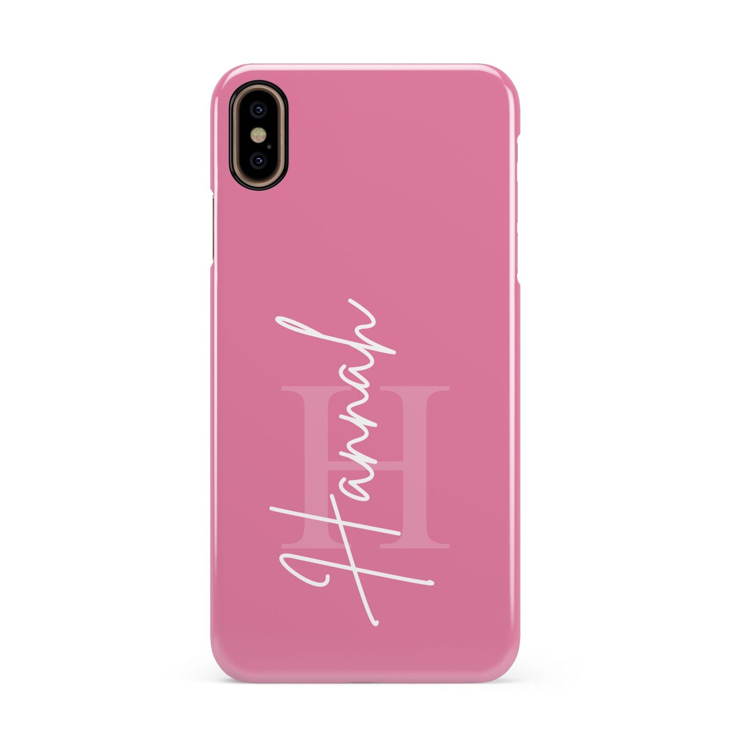 Custom Initial and Name Apple iPhone Xs Max 3D Snap Case