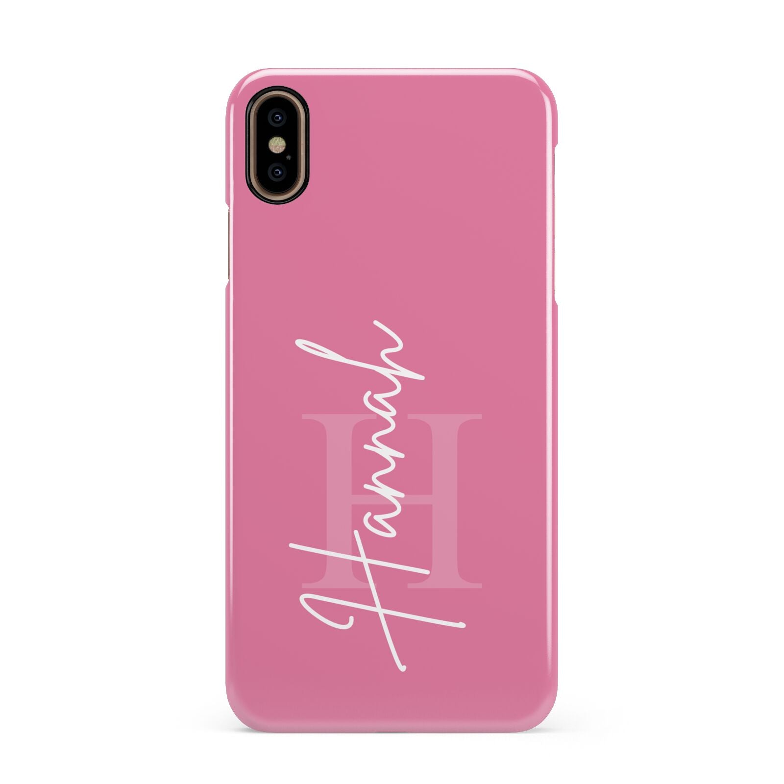 Custom Initial and Name Apple iPhone Xs Max 3D Snap Case