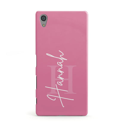 Custom Initial and Name Sony Xperia Case