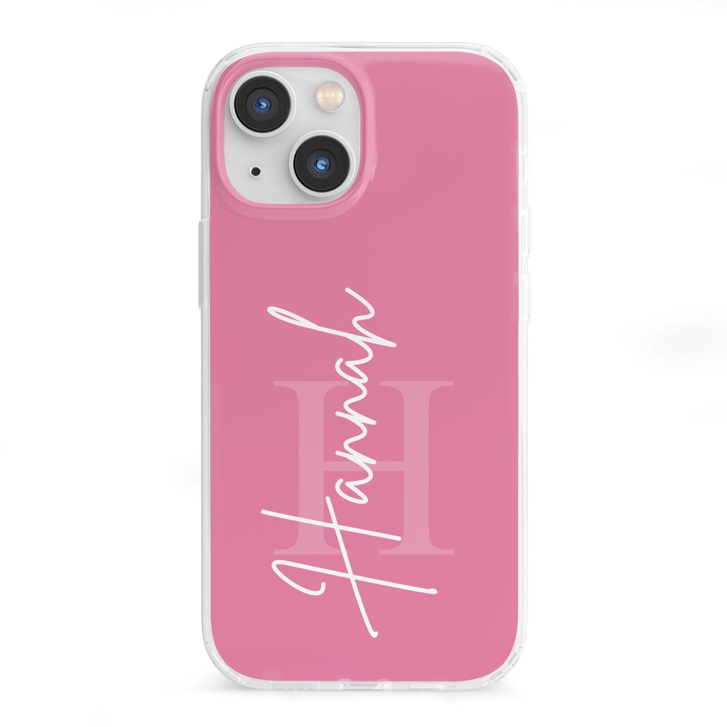 Custom Initial and Name iPhone 13 Mini Clear Bumper Case