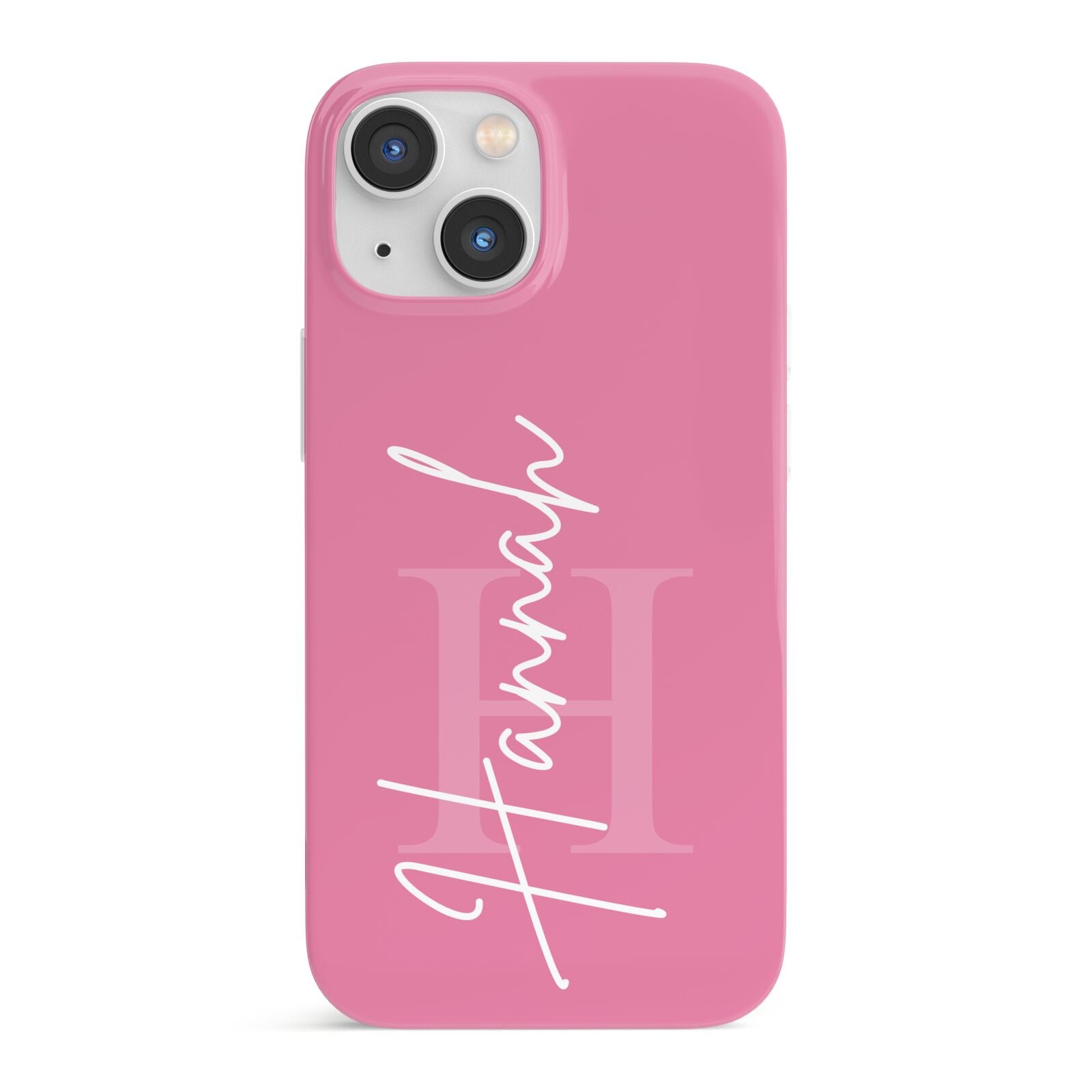 Custom Initial and Name iPhone 13 Mini Full Wrap 3D Snap Case