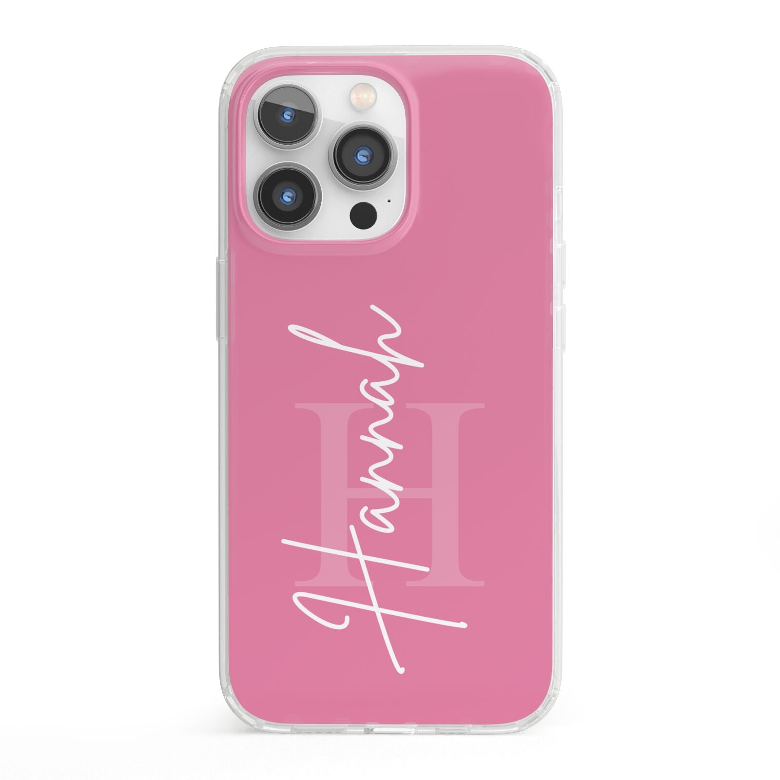 Custom Initial and Name iPhone 13 Pro Clear Bumper Case