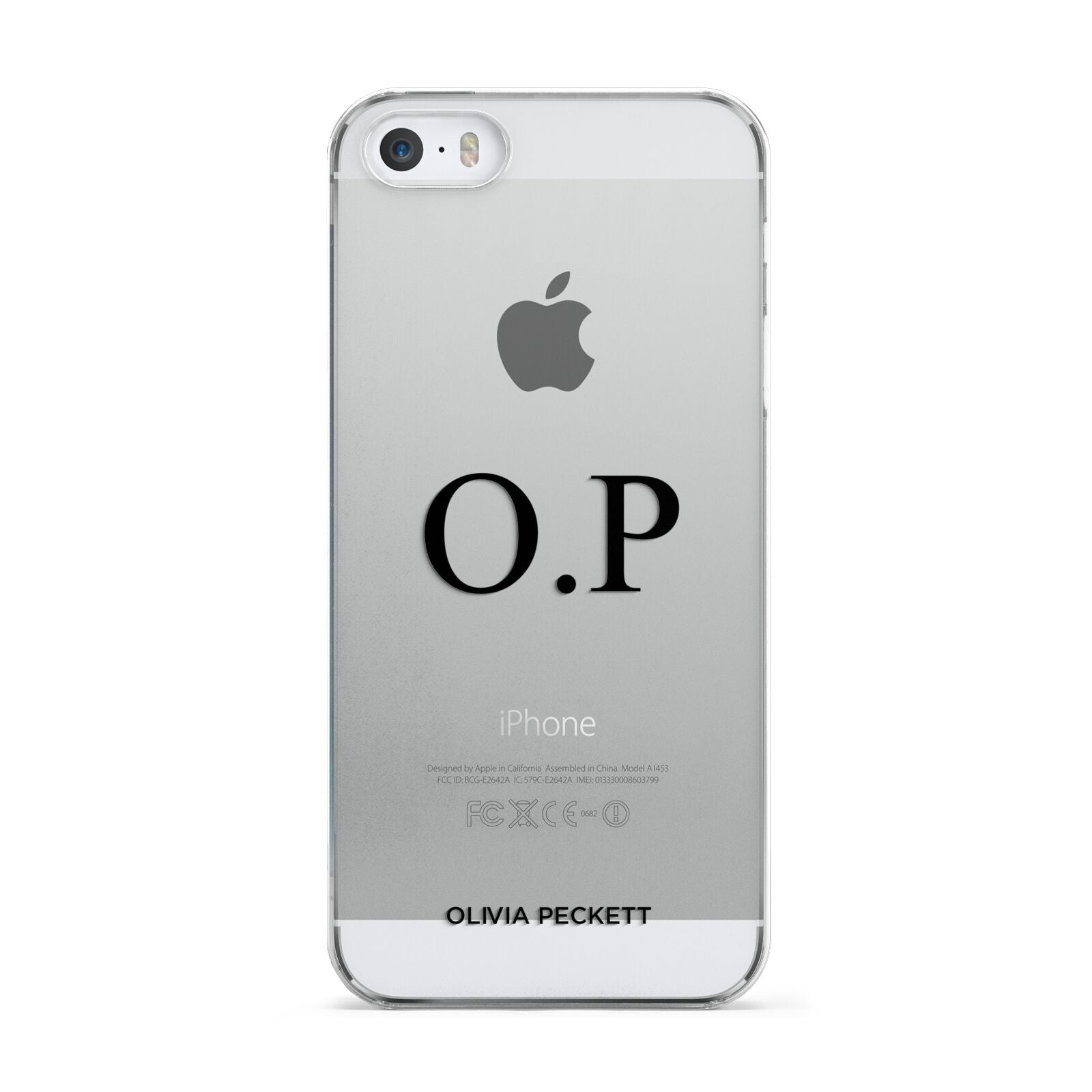 Custom Initials and Name Apple iPhone 5 Case