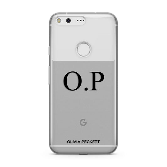 Custom Initials and Name Google Pixel Case