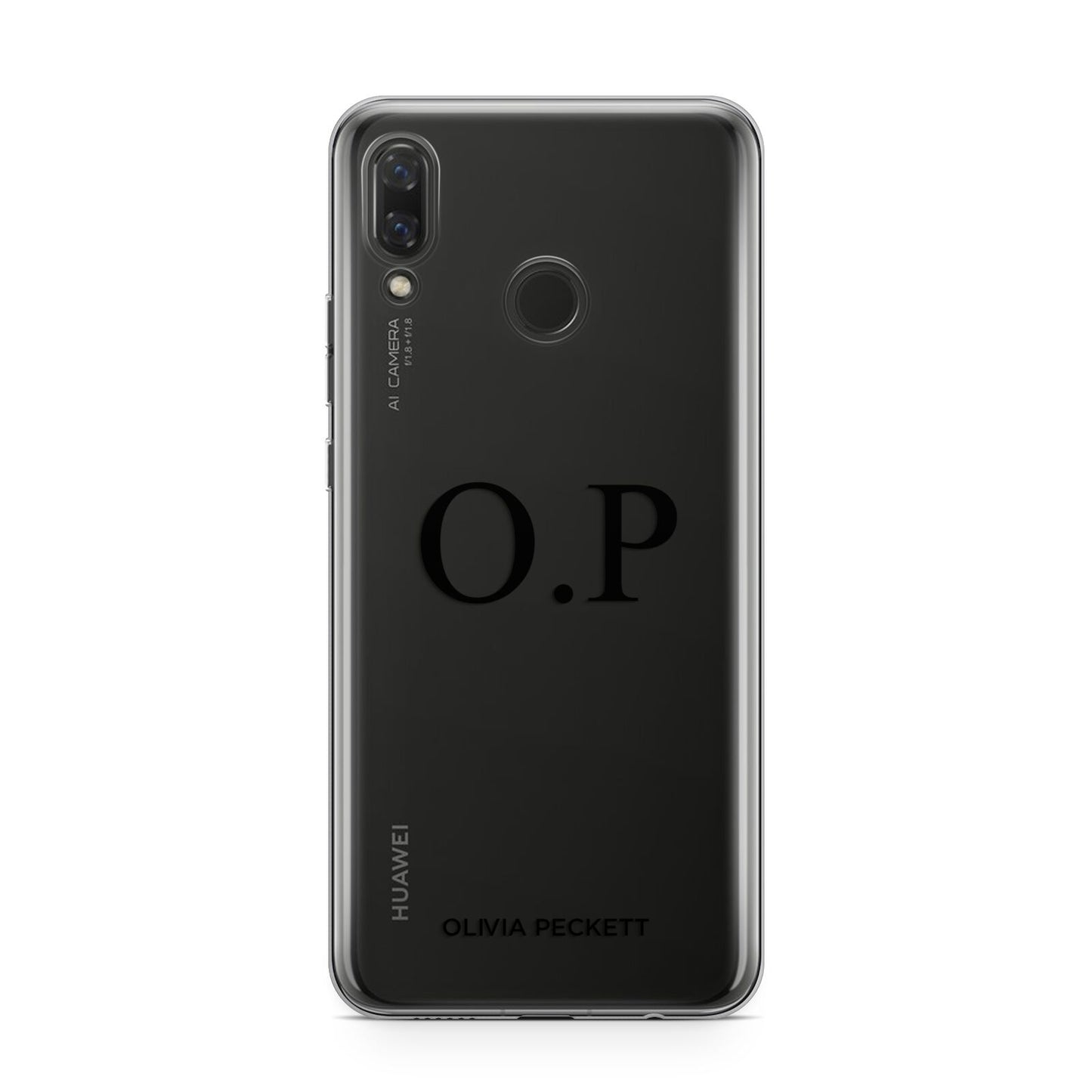 Custom Initials and Name Huawei Nova 3 Phone Case