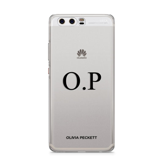 Custom Initials and Name Huawei P10 Phone Case