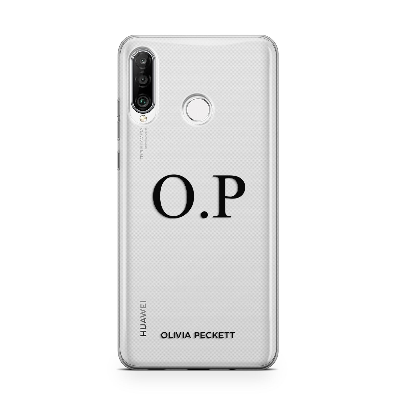 Custom Initials and Name Huawei P30 Lite Phone Case