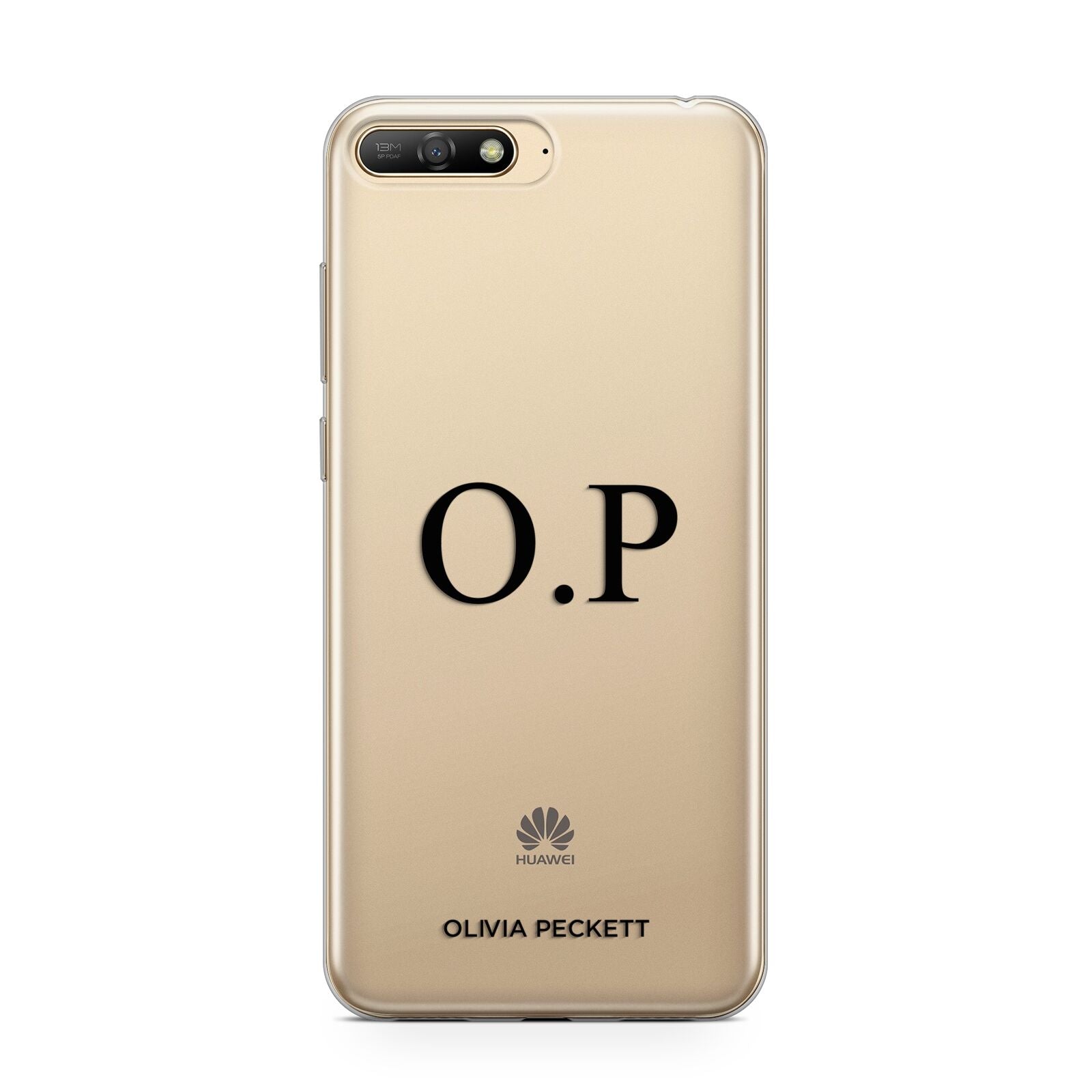 Custom Initials and Name Huawei Y6 2018