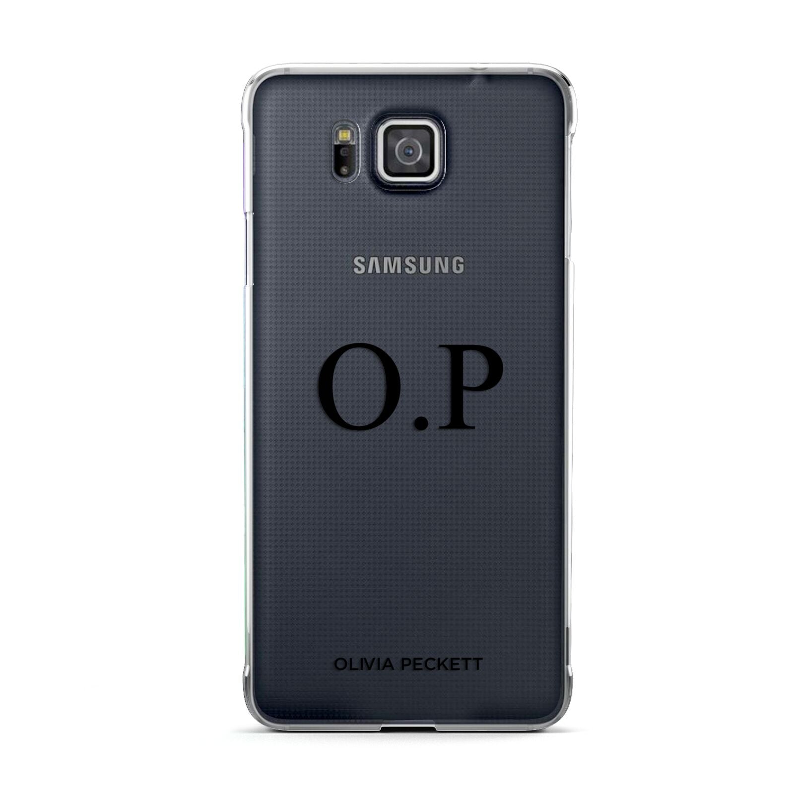 Custom Initials and Name Samsung Galaxy Alpha Case