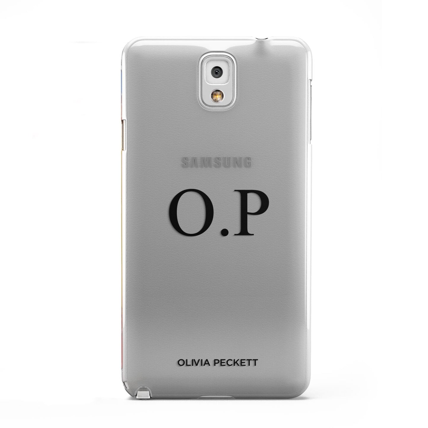 Custom Initials and Name Samsung Galaxy Note 3 Case