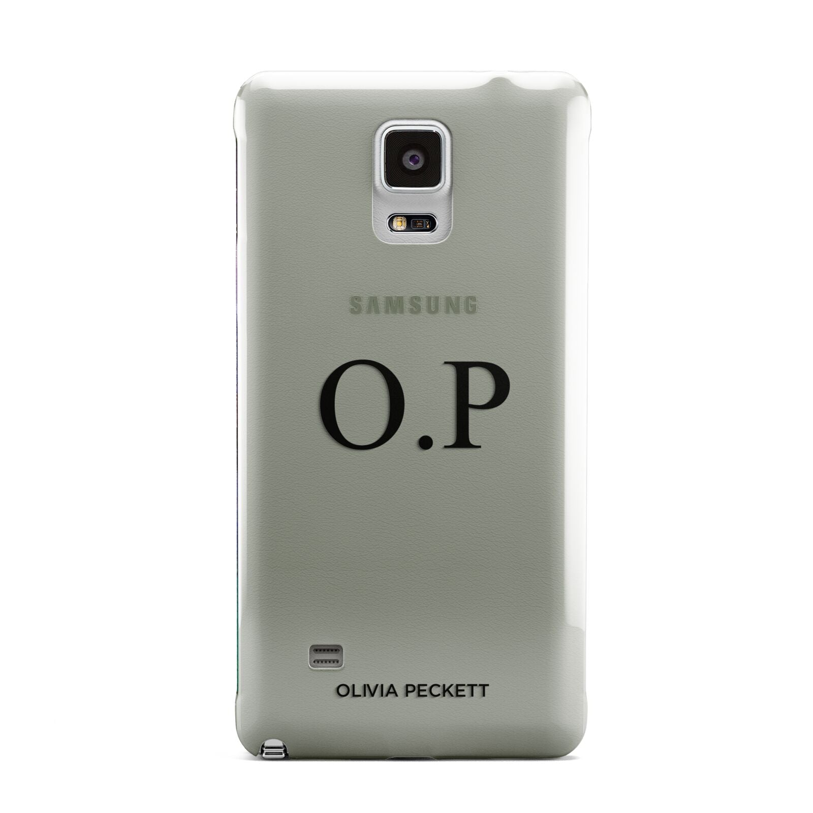 Custom Initials and Name Samsung Galaxy Note 4 Case