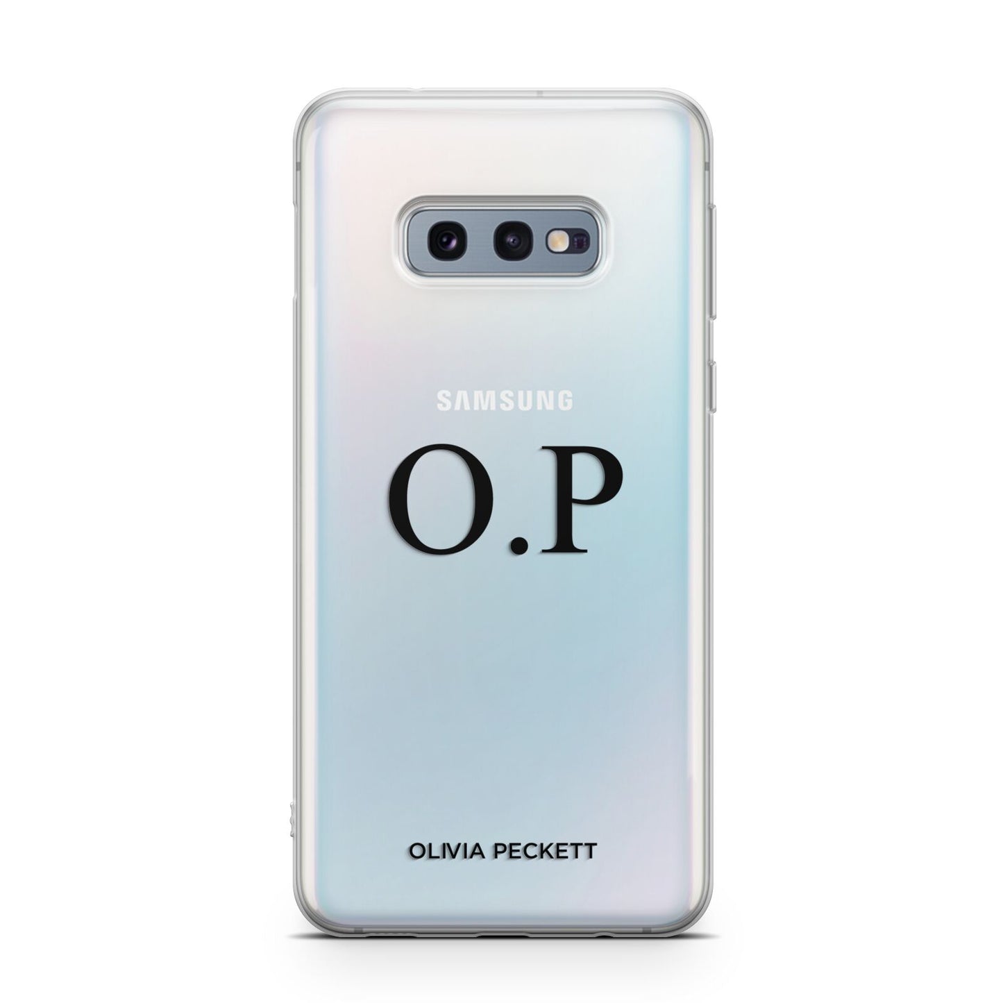 Custom Initials and Name Samsung Galaxy S10E Case