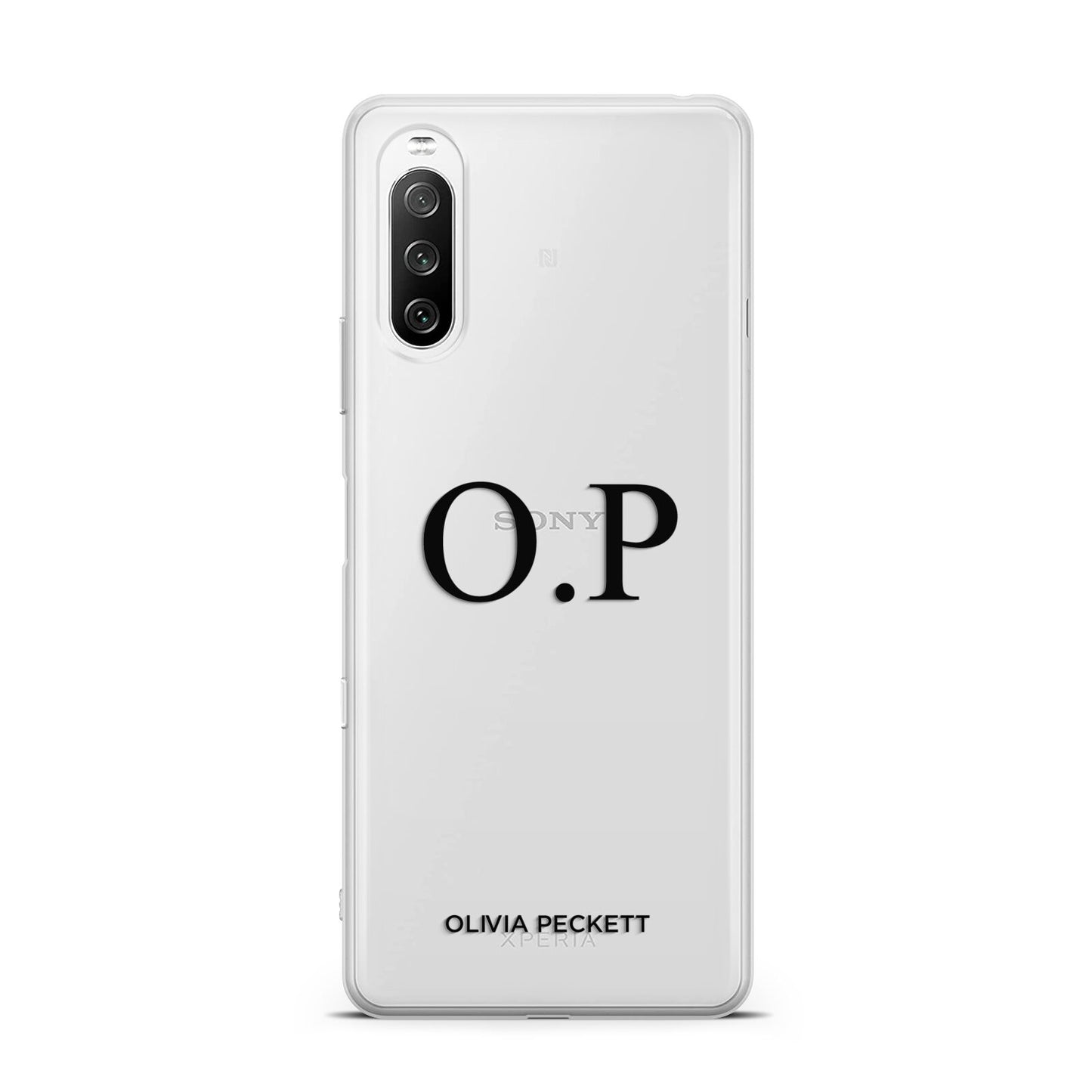 Custom Initials and Name Sony Xperia 10 III Case