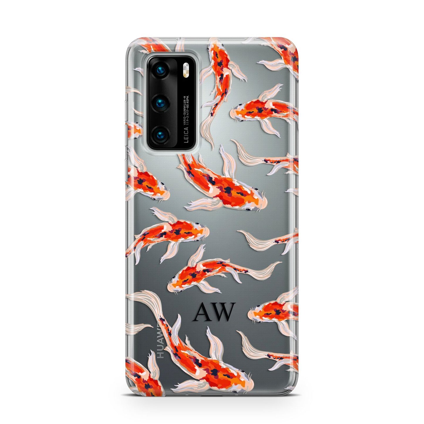 Custom Koi Fish Huawei P40 Phone Case