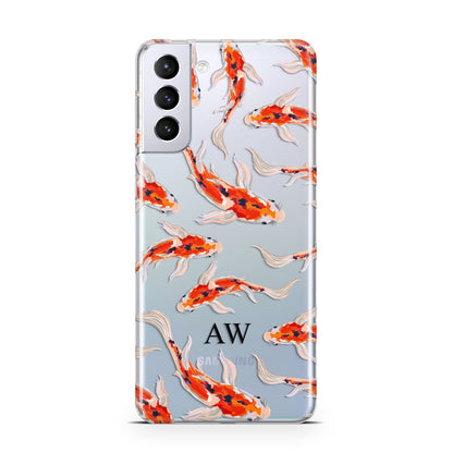 Custom Koi Fish Samsung S21 Plus Case